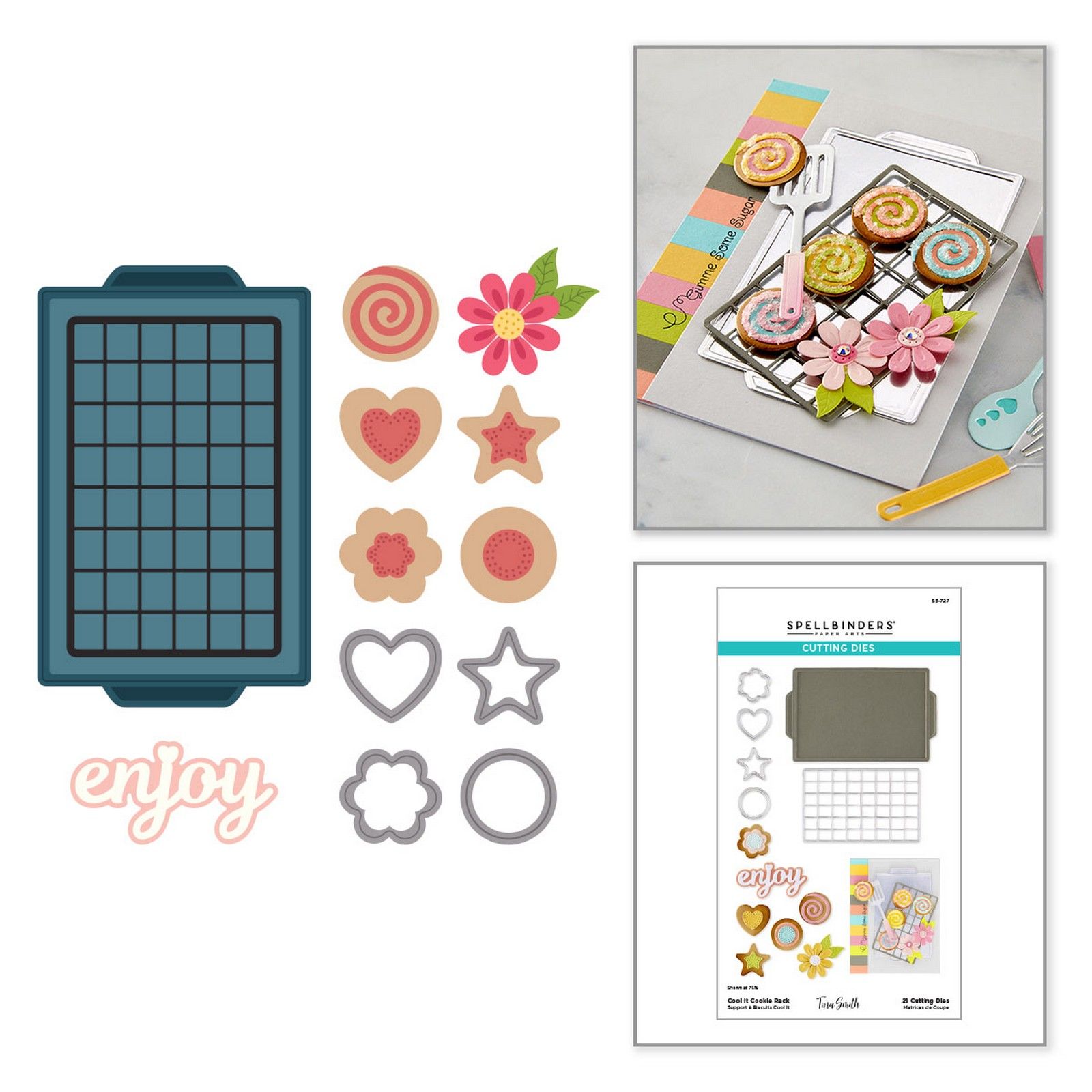 Spellbinders • Fustelle da Taglio Cool It Cookie Rack 7x11,3cm 21pz