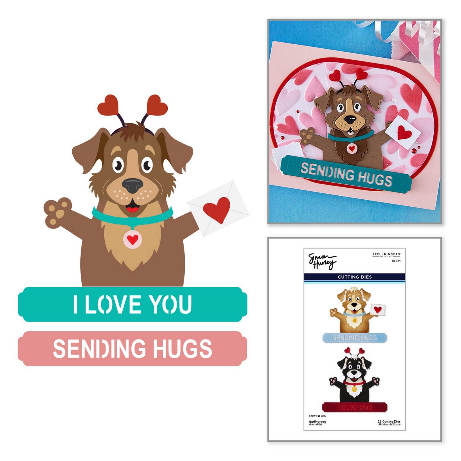 Spellbinders • Fustelle da Taglio Darling Dog 9,9x9,8cm 22pz