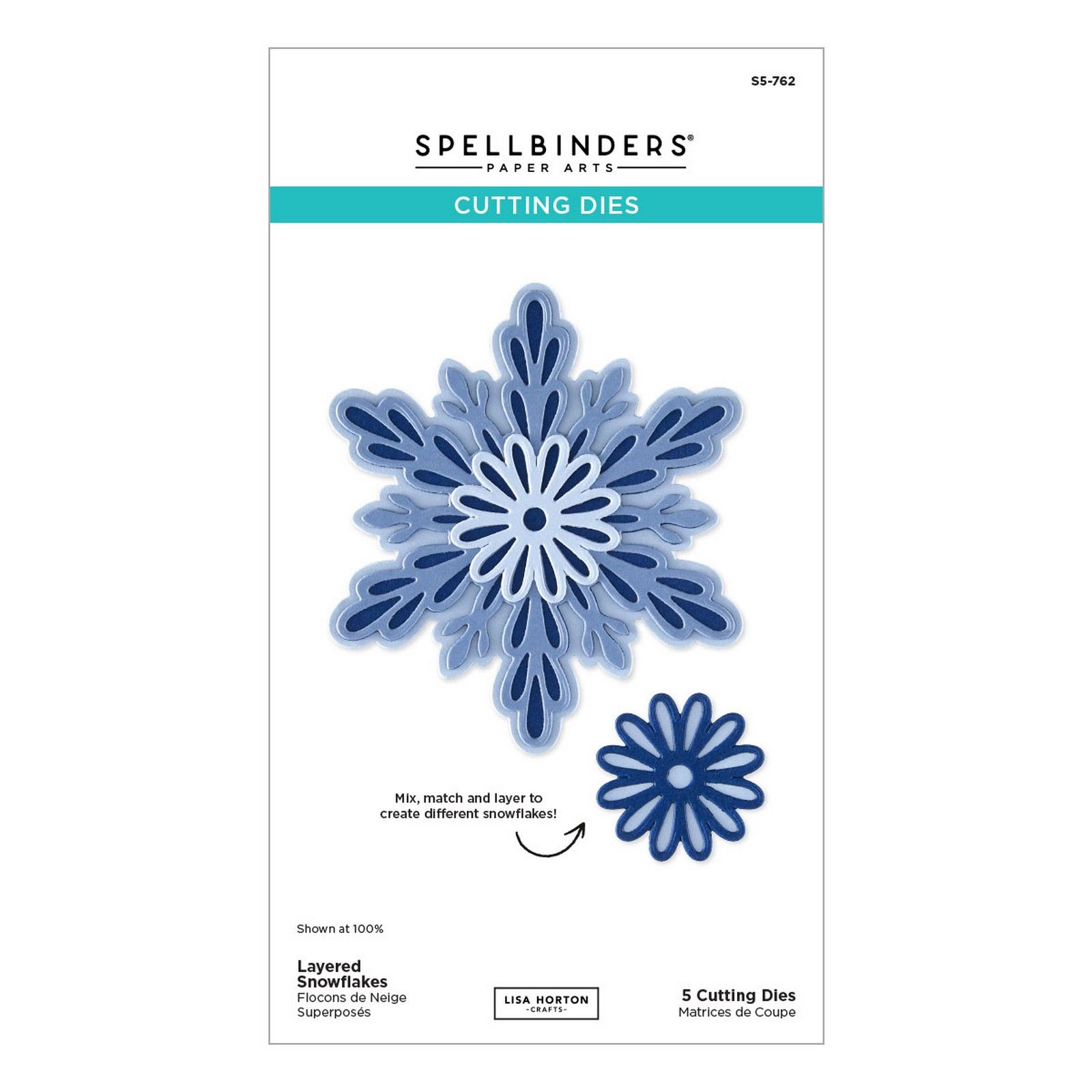 Spellbinders • Layered Snowflakes Etched Dies by Lisa Horton