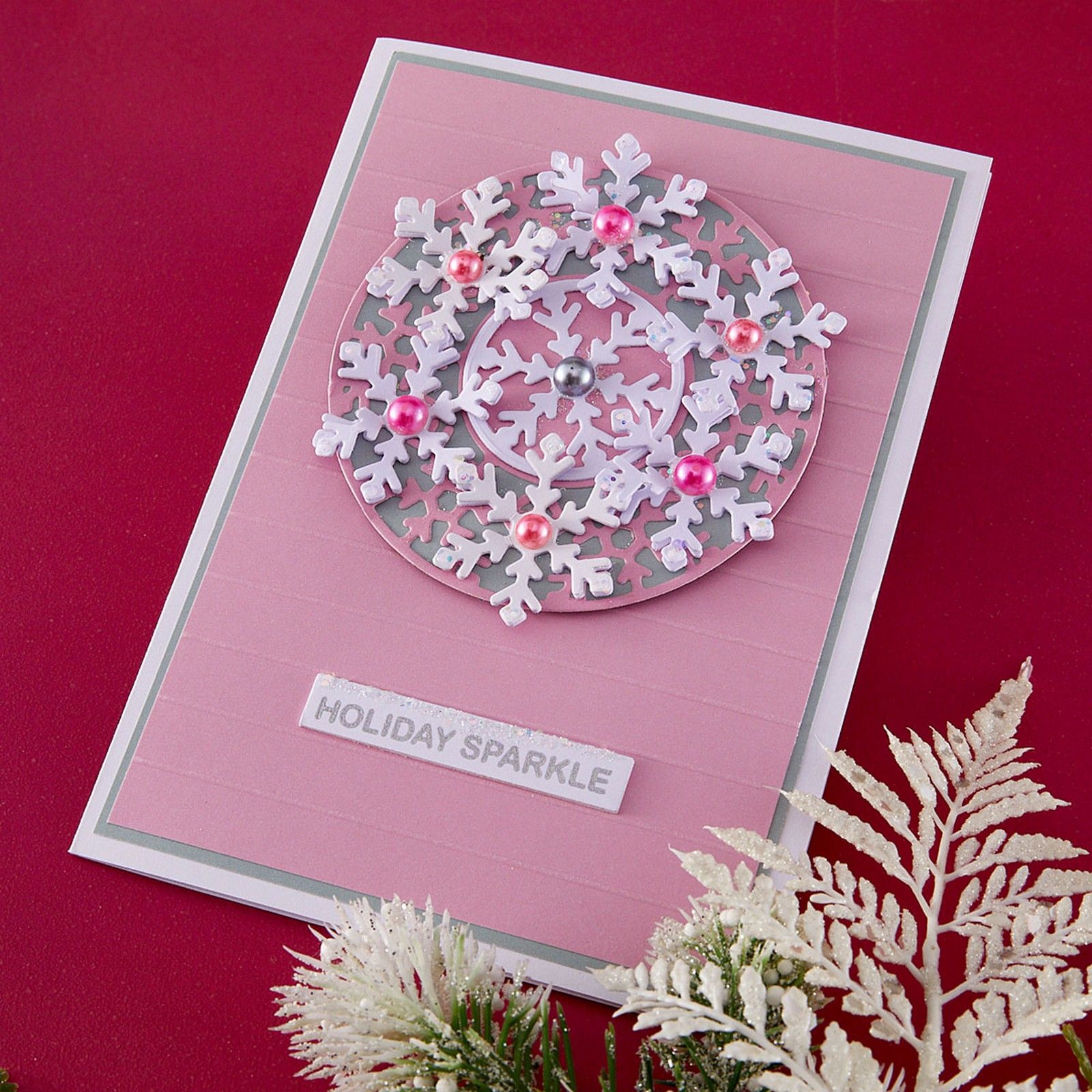 Spellbinders • Snowflake Wreath Etched Dies by Lisa Horton