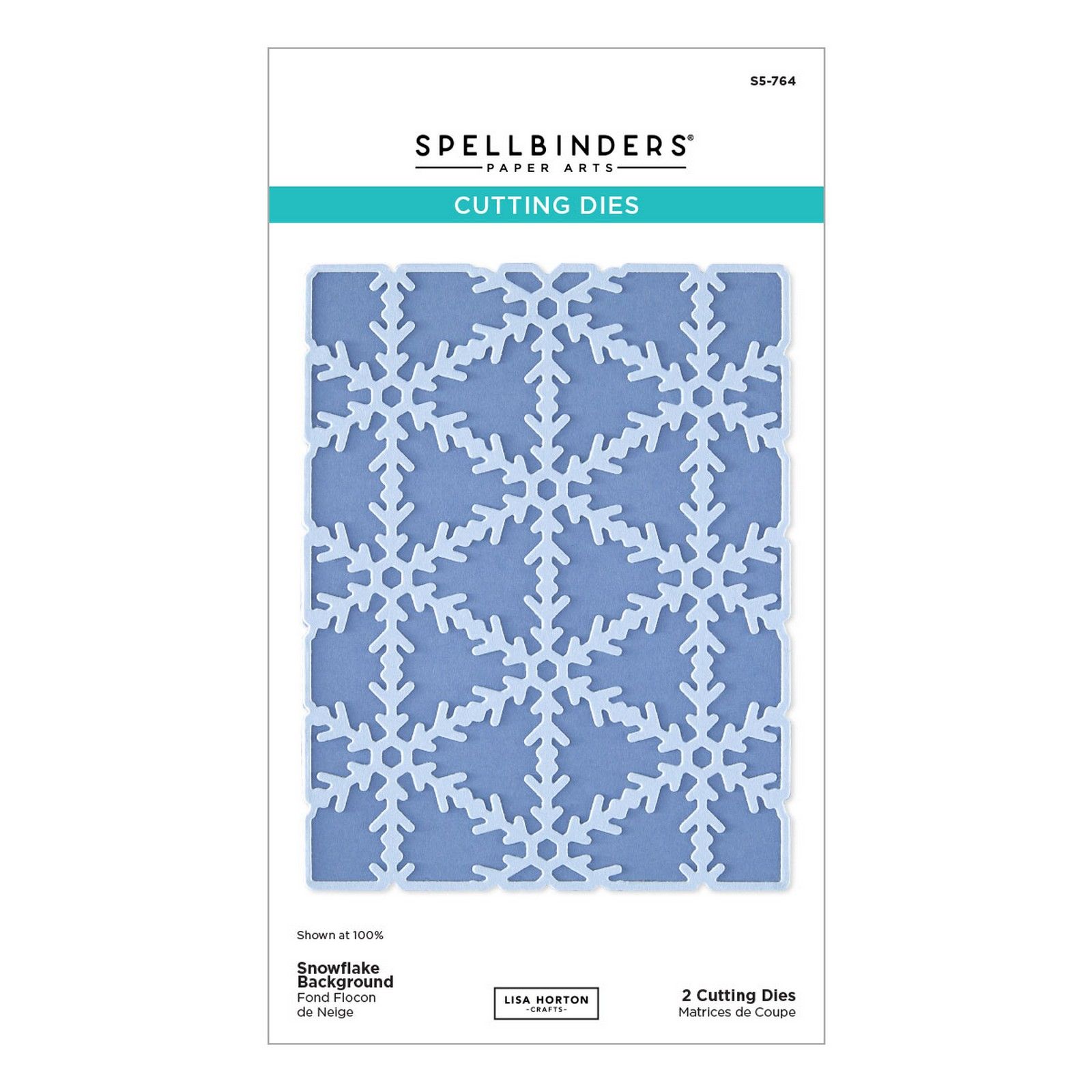 Spellbinders • Snowflake Background Etched Dies by Lisa Horton