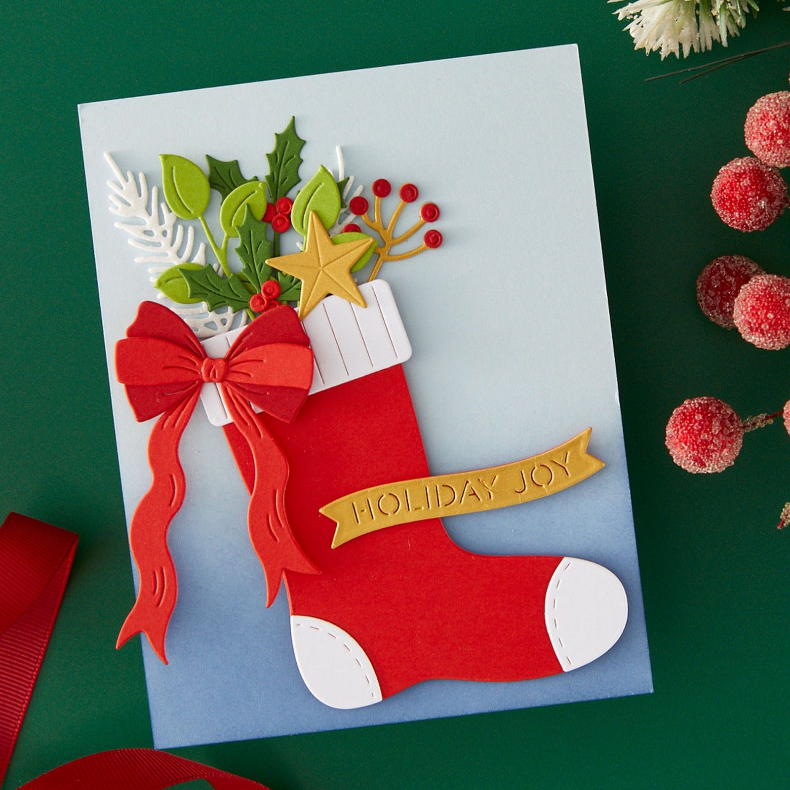 Spellbinders • Etched Dies Old-Fashioned Christmas Stocking