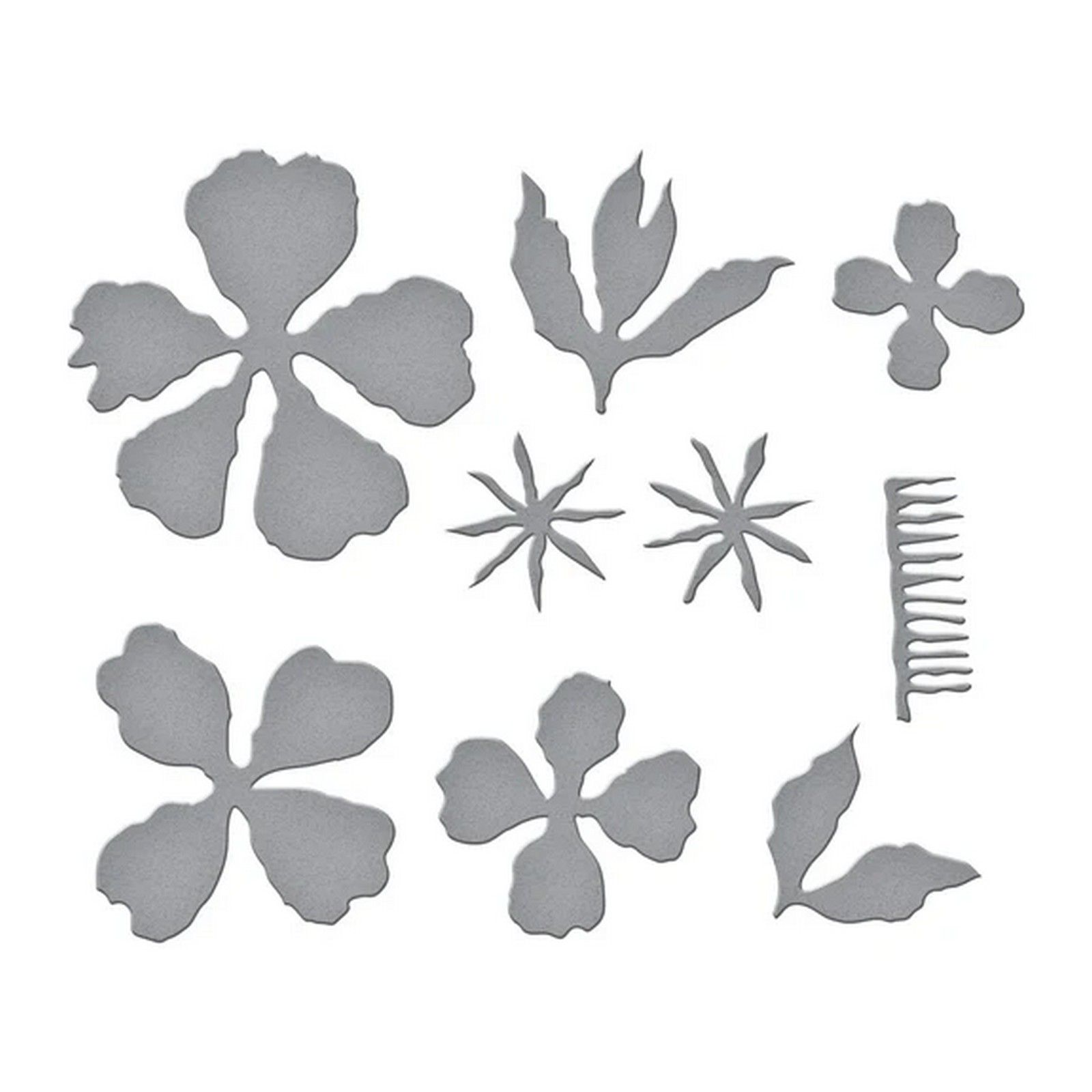 Spellbinders • Fustelle da Taglio Double & Single Peonies 2,2x8,9x9,5cm 5pz