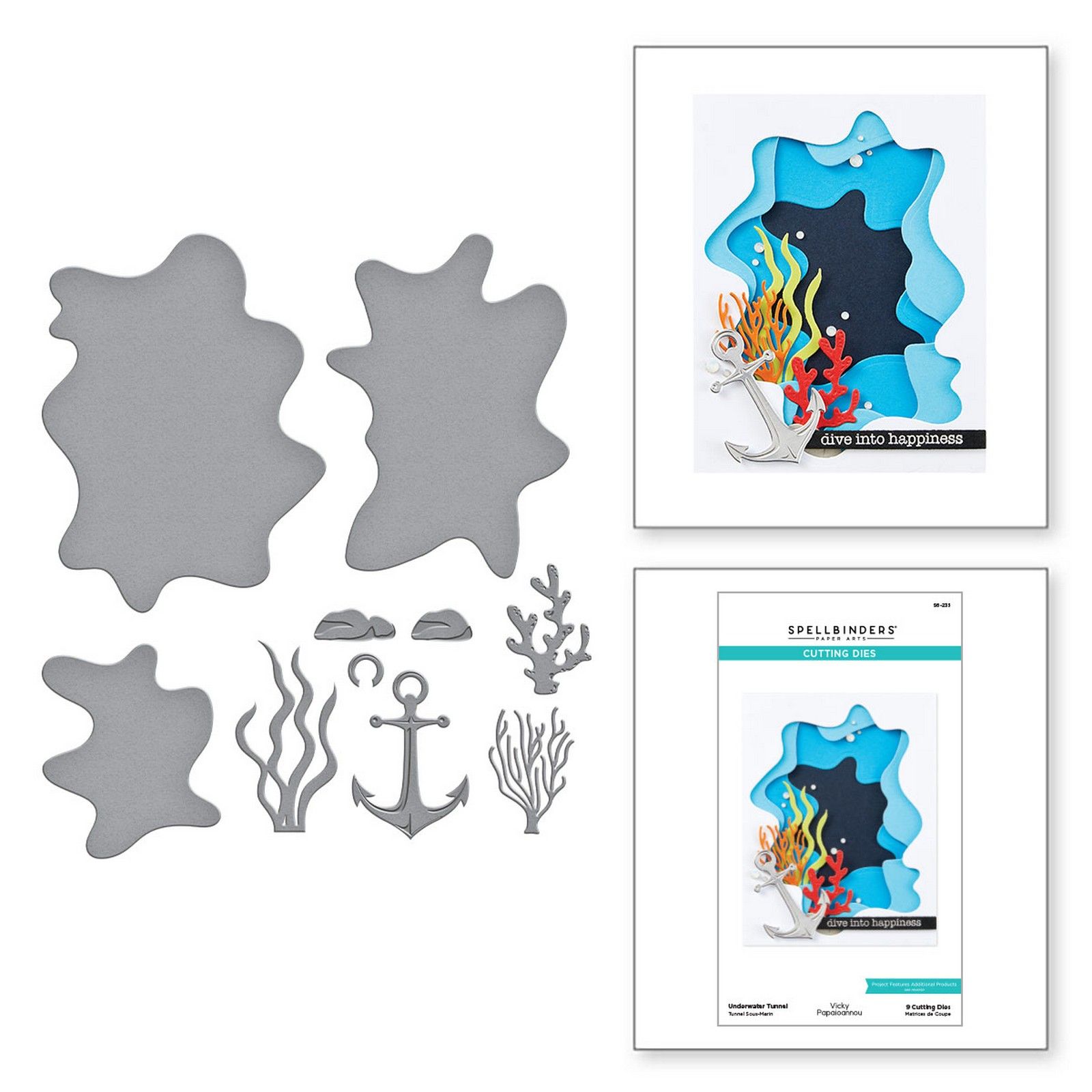 Spellbinders • Fustelle da Taglio Underwater Tunnel 9,5x12,7cm 9pz