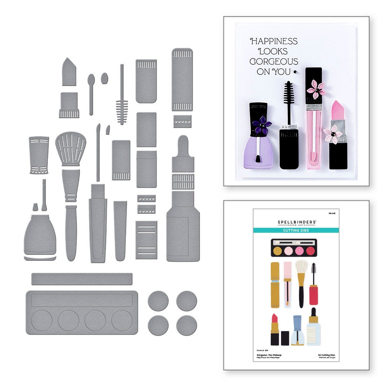 Spellbinders • Fustelle da Taglio Gorgeous You Makeup Set 24pz