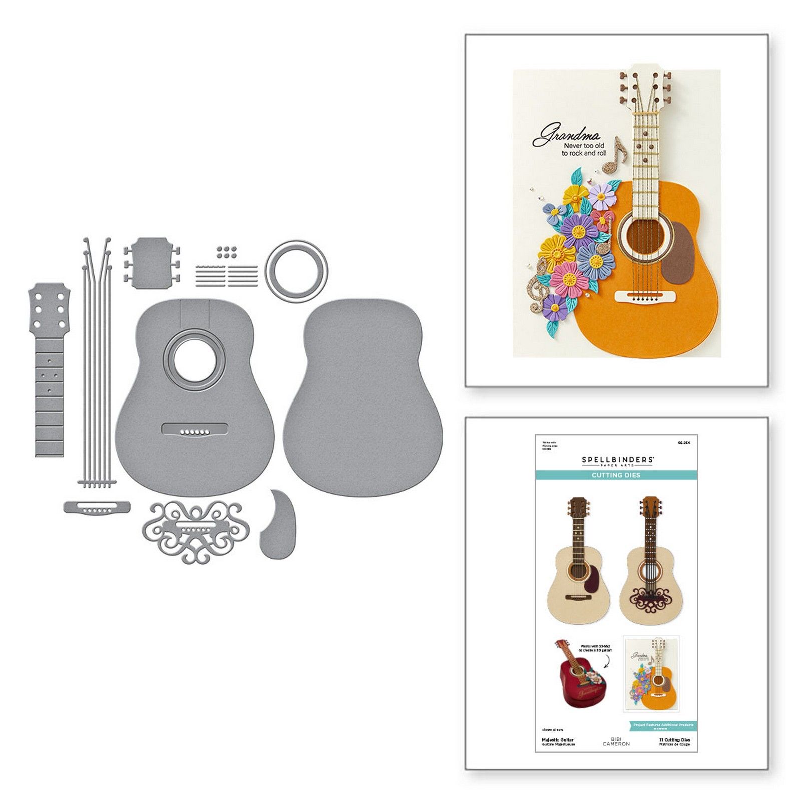 Spellbinders • Fustelle da Taglio Majestic Guitar 8,8x17,8cm 11pz