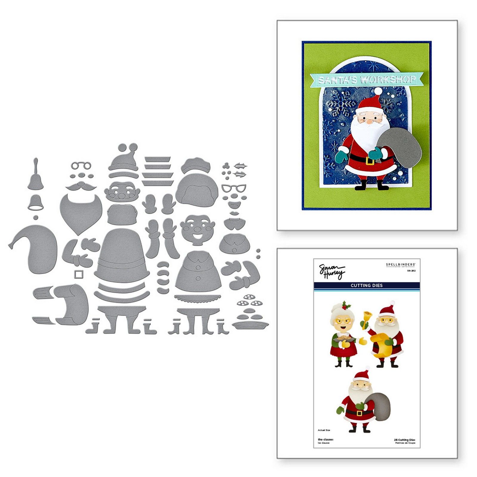 Spellbinders • Troqueles de Corte The Clauses 5,6x8,3cm 25uds