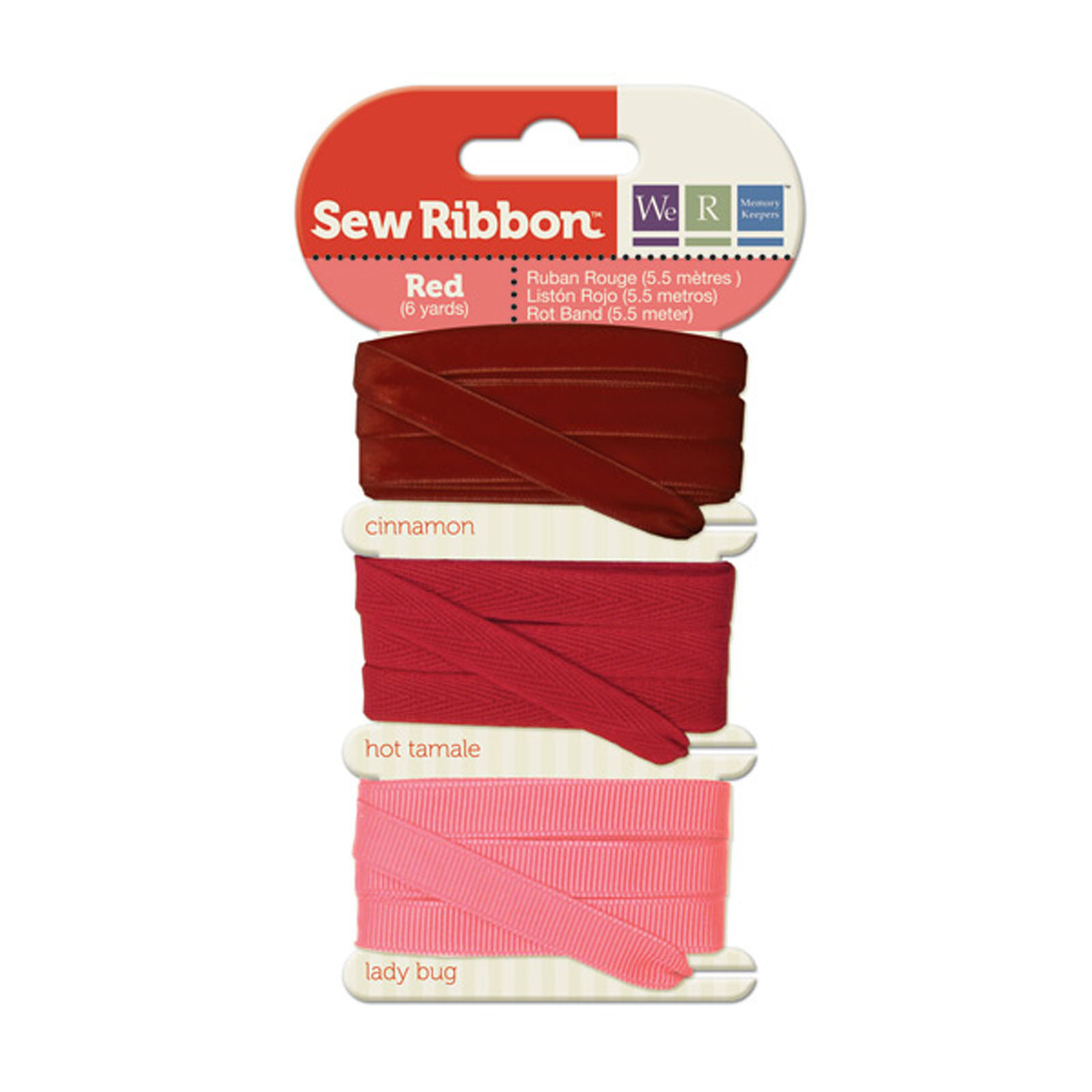 We R Makers • Sew Ribbon Ribbonset 5.5m Red