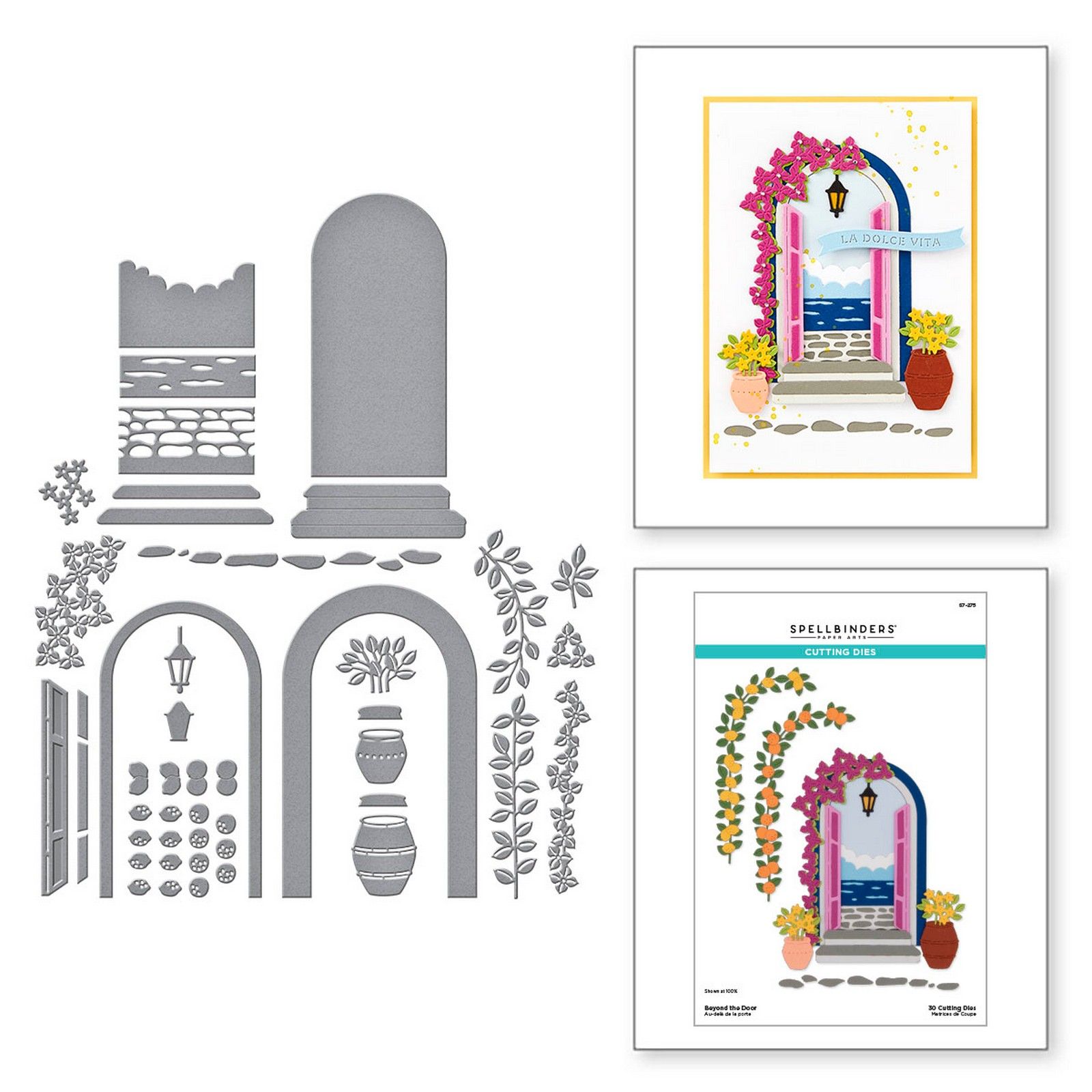 Spellbinders • Troqueles de Corte Beyond the Door La Dolce Vita 6,8x10,9cm 29uds