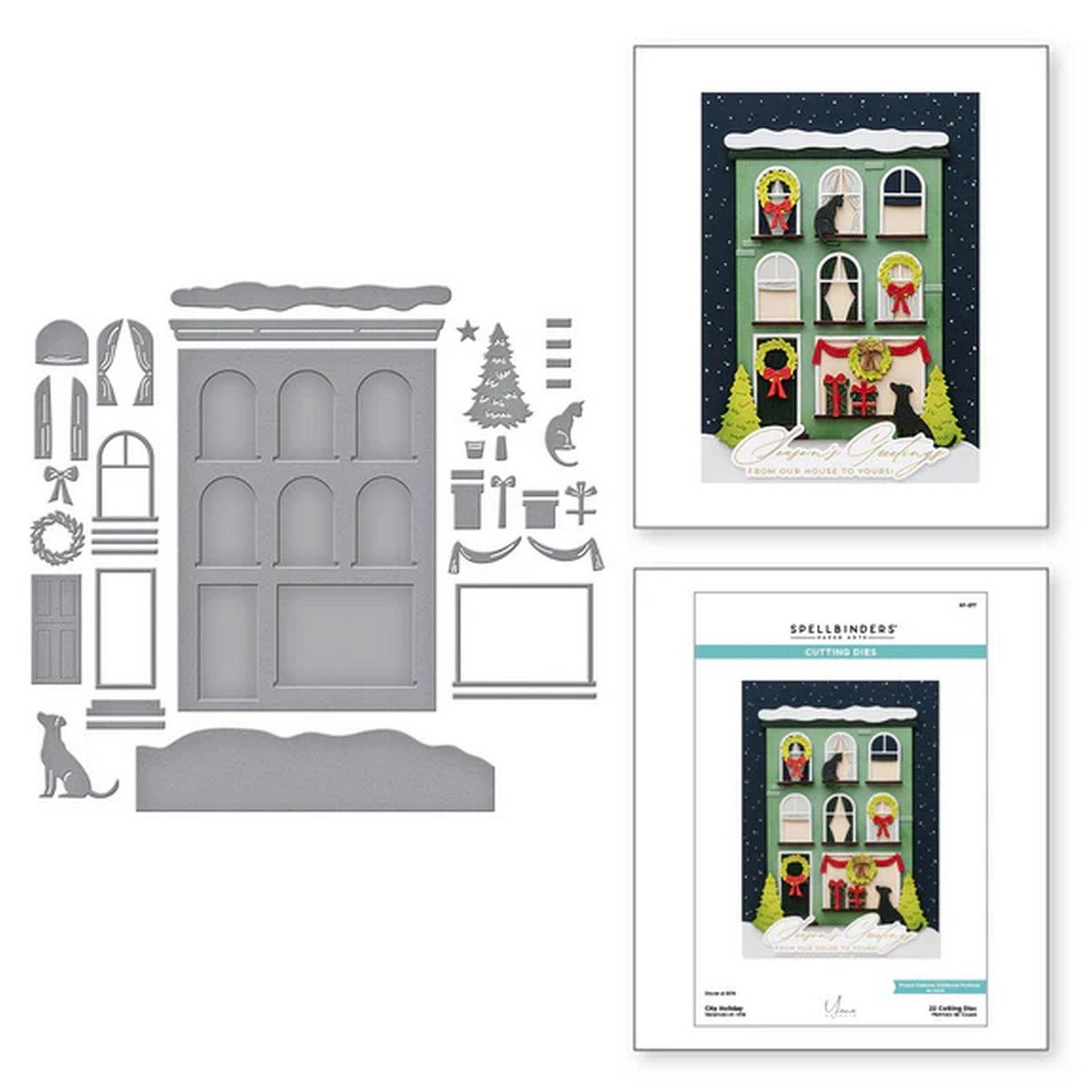 Spellbinders • Yana Smakula Fustelle da Taglio City Holiday 9,9x14cm 22pz