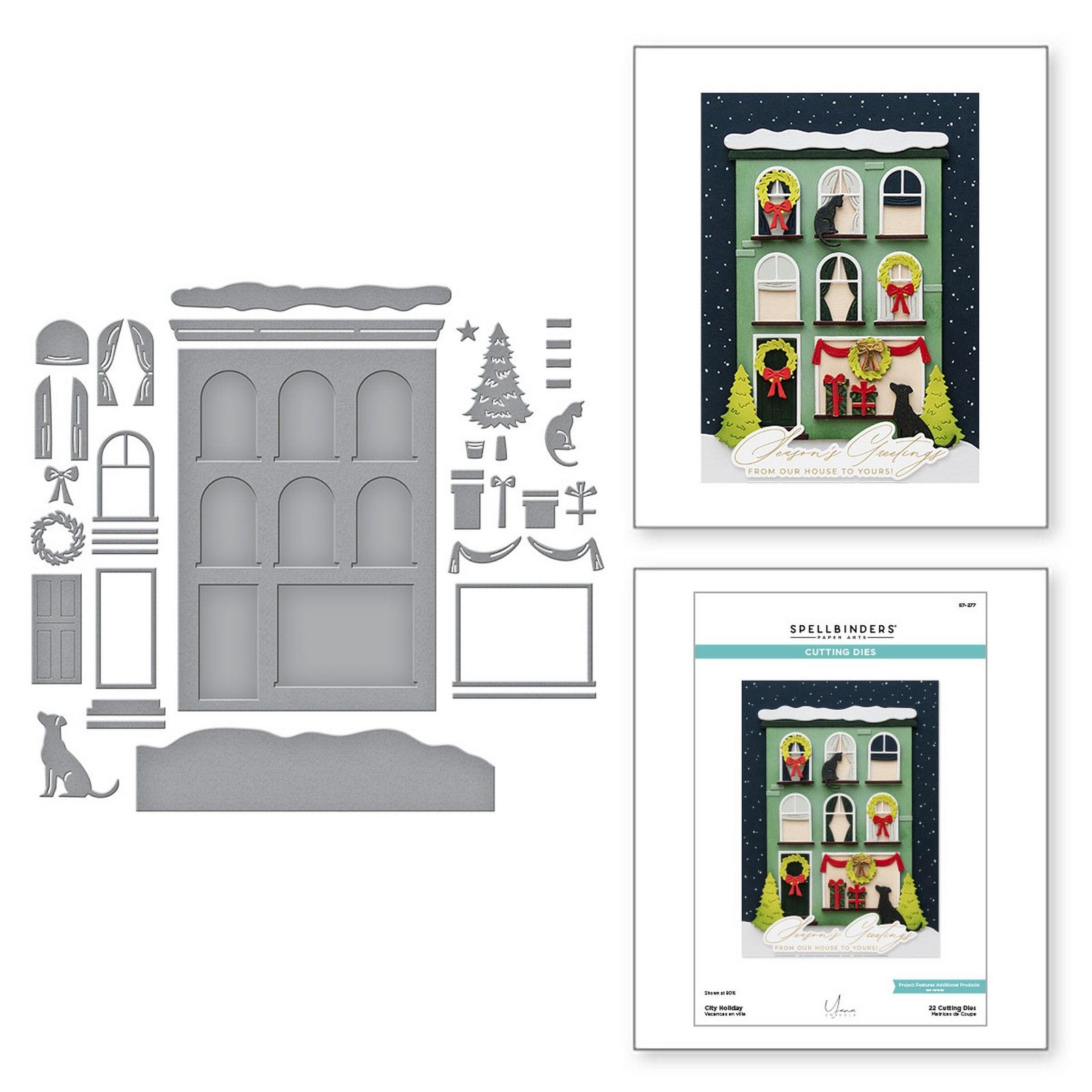 Spellbinders • City Holiday Etched Dies from the City Holiday Collection by Yana Smakula