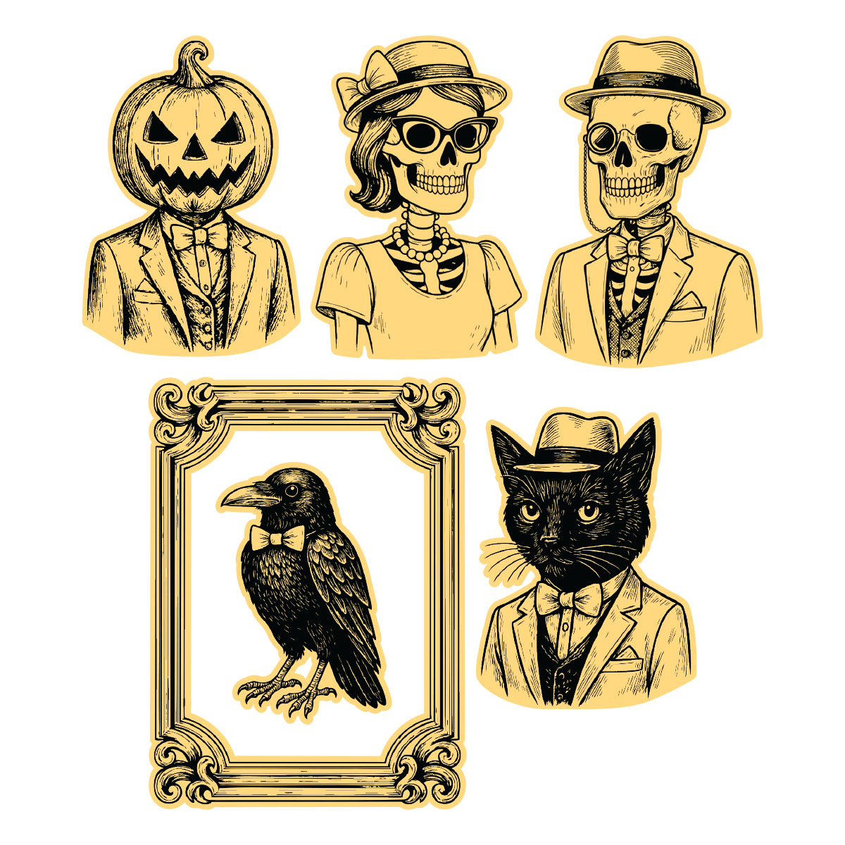 Spellbinders • Simon Hurley create. Die Collection Framed Frights Etched Dies