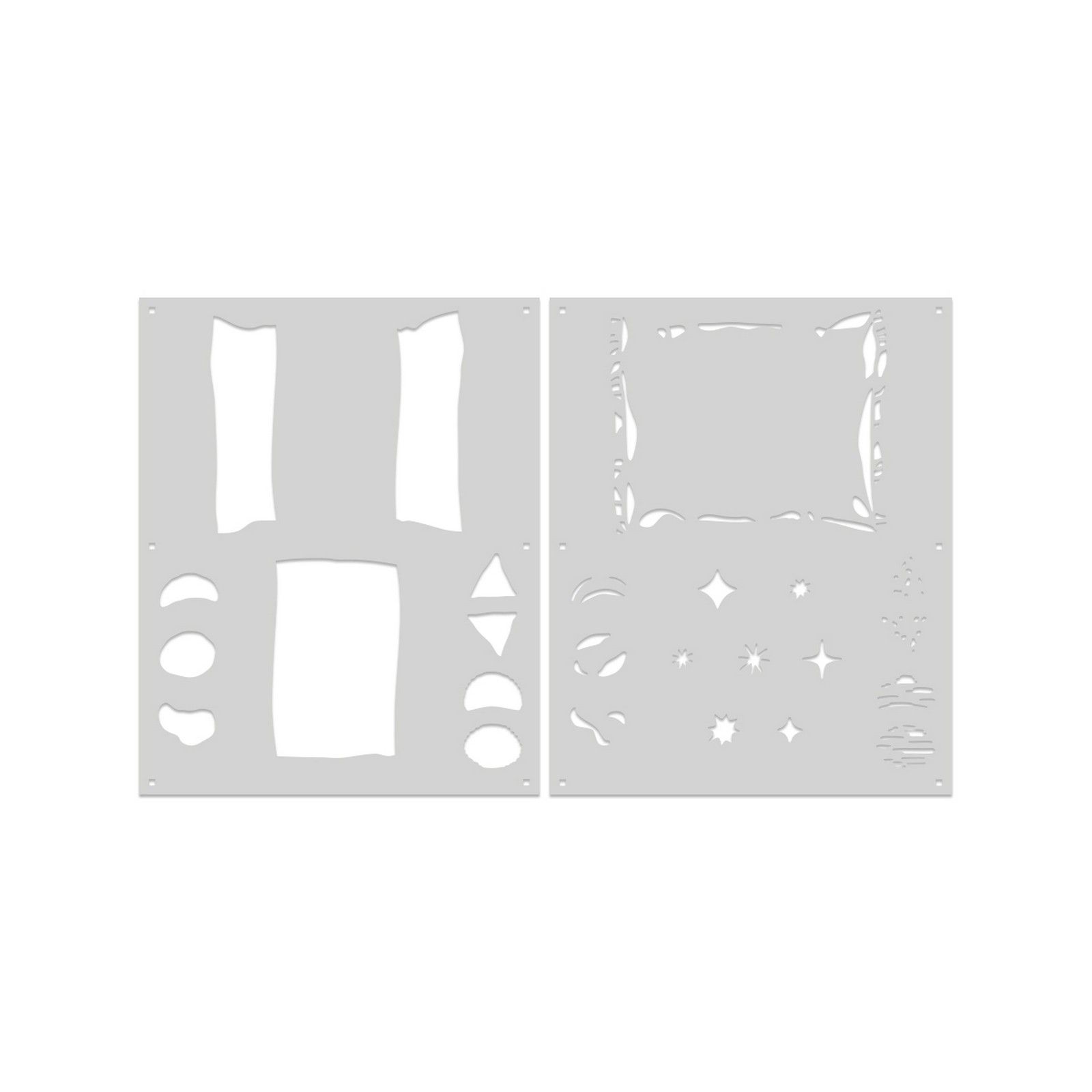Hero Arts • Color Layering Stencils Snack Attack 13,3x16,5cm 2uds