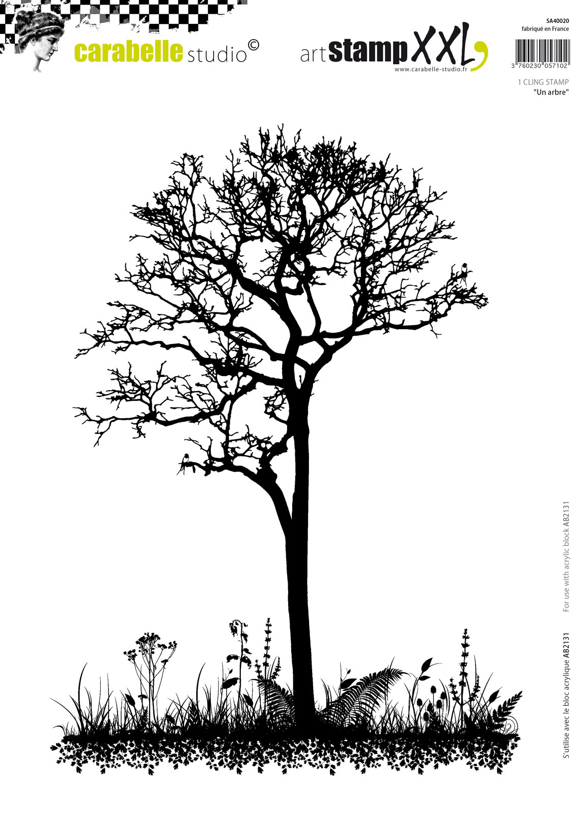 Carabelle Studio • Cling Stamp xxl Un Arbre
