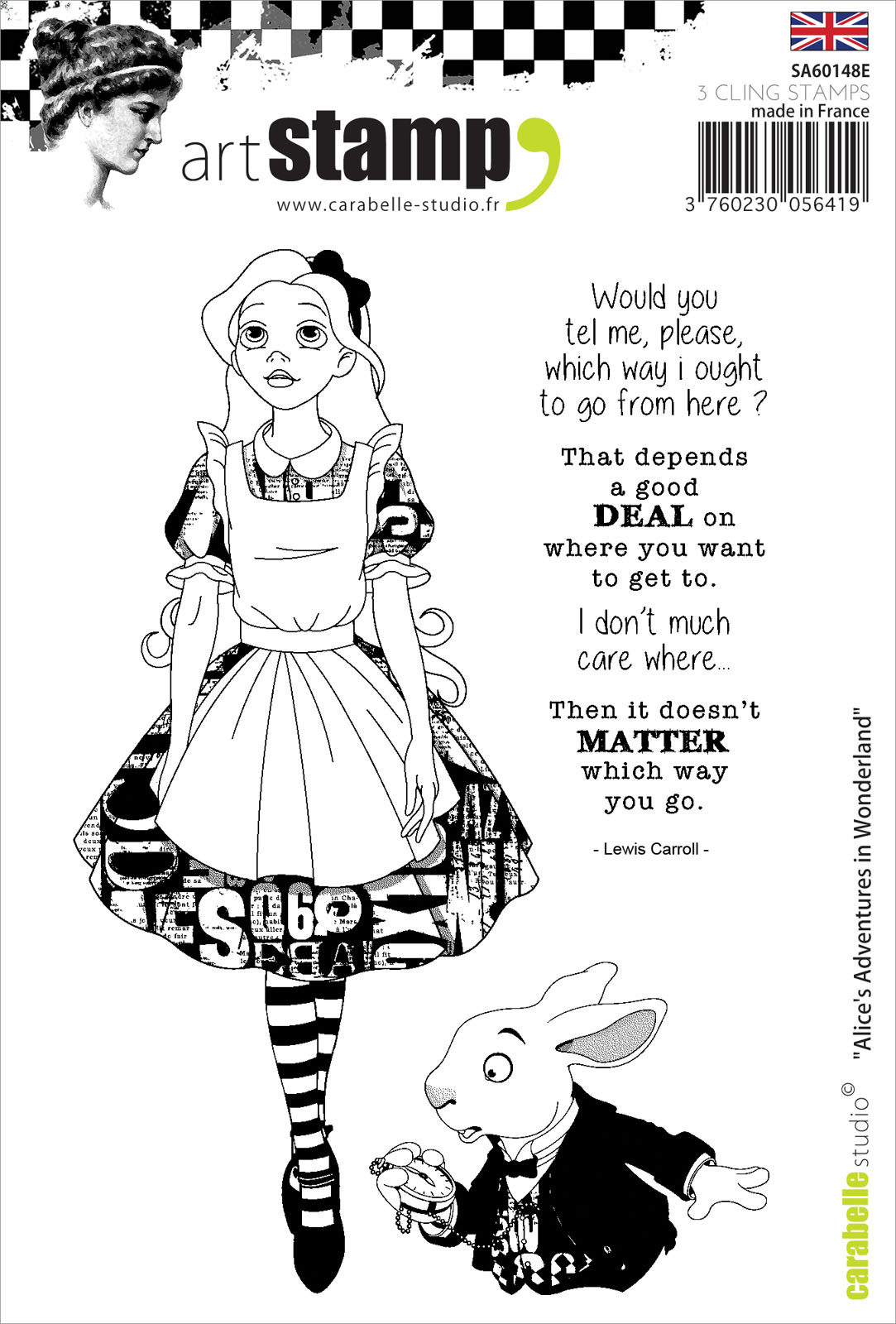 Carabelle Studio • Cling Stamp A6 Alice's Adventures In Wonderland