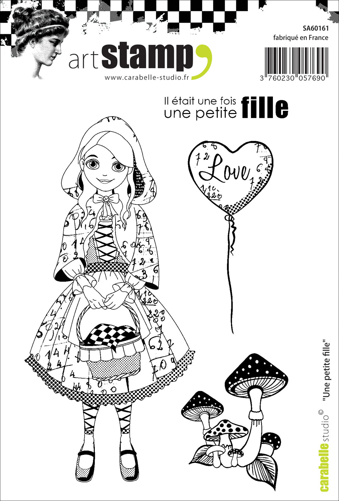 Carabelle Studio • Cling Stamp A6 Une Petite Fille