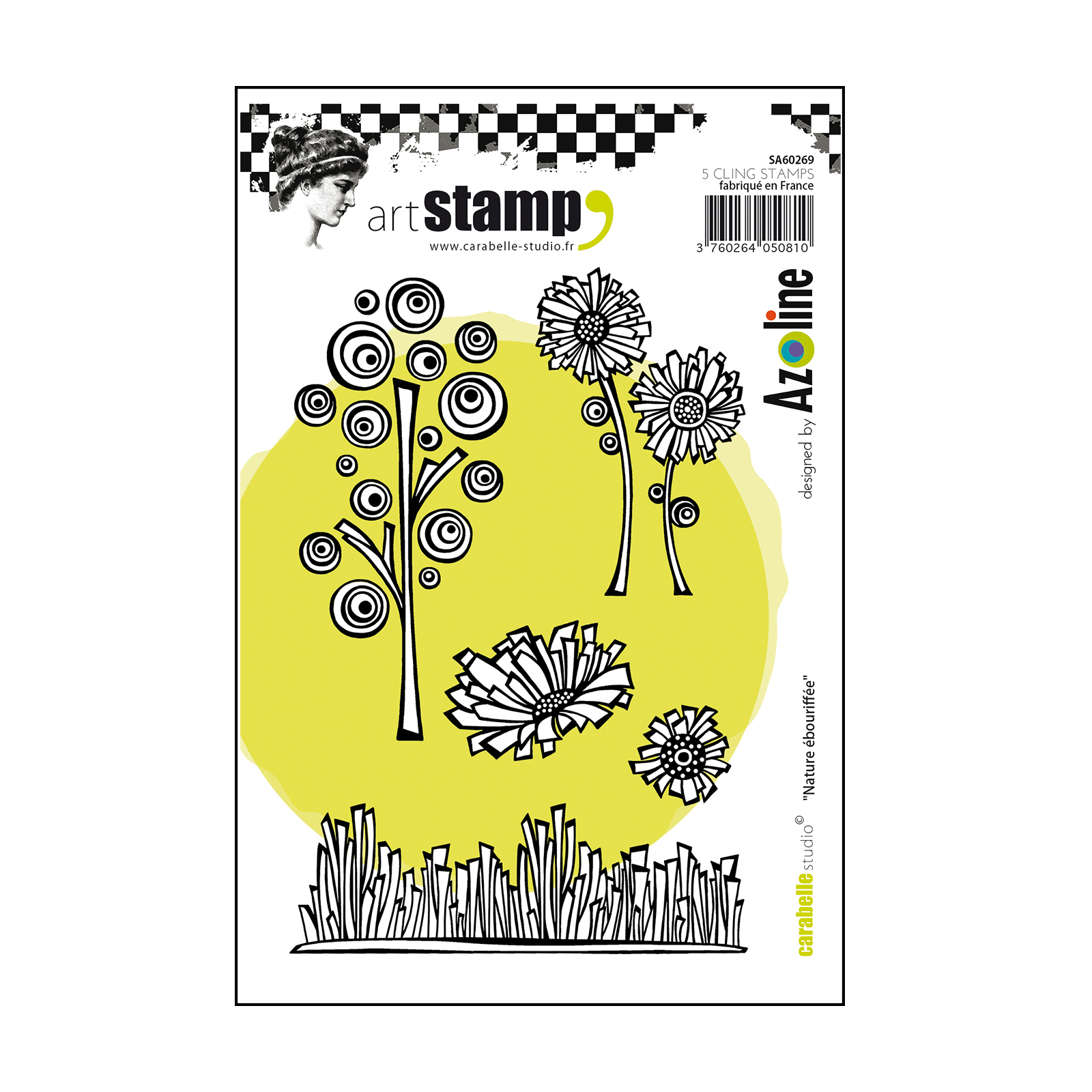 Carabelle Studio • cling stamp A6 nature ébouriffée