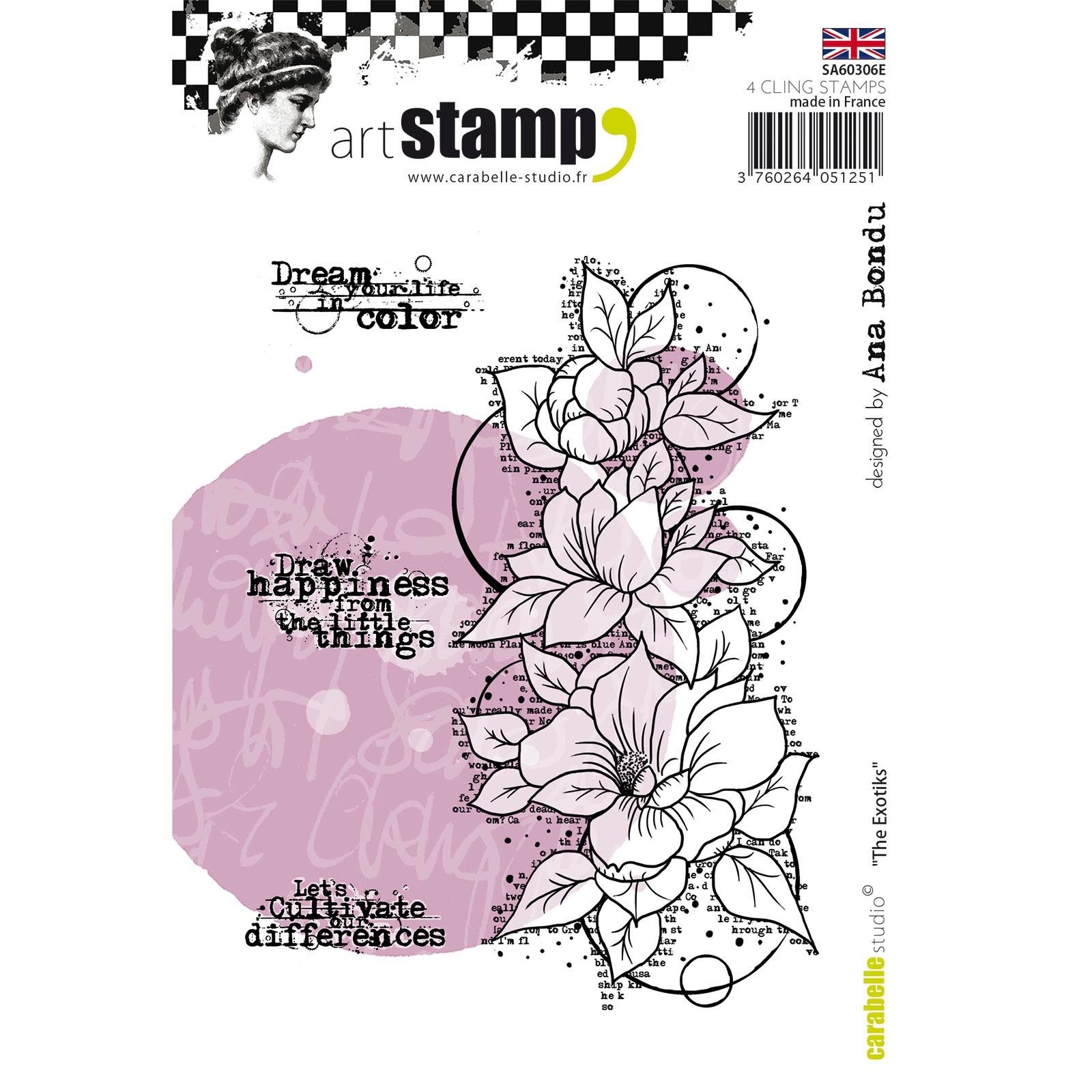 Carabelle Studio • cling stamp A6 the exotiks