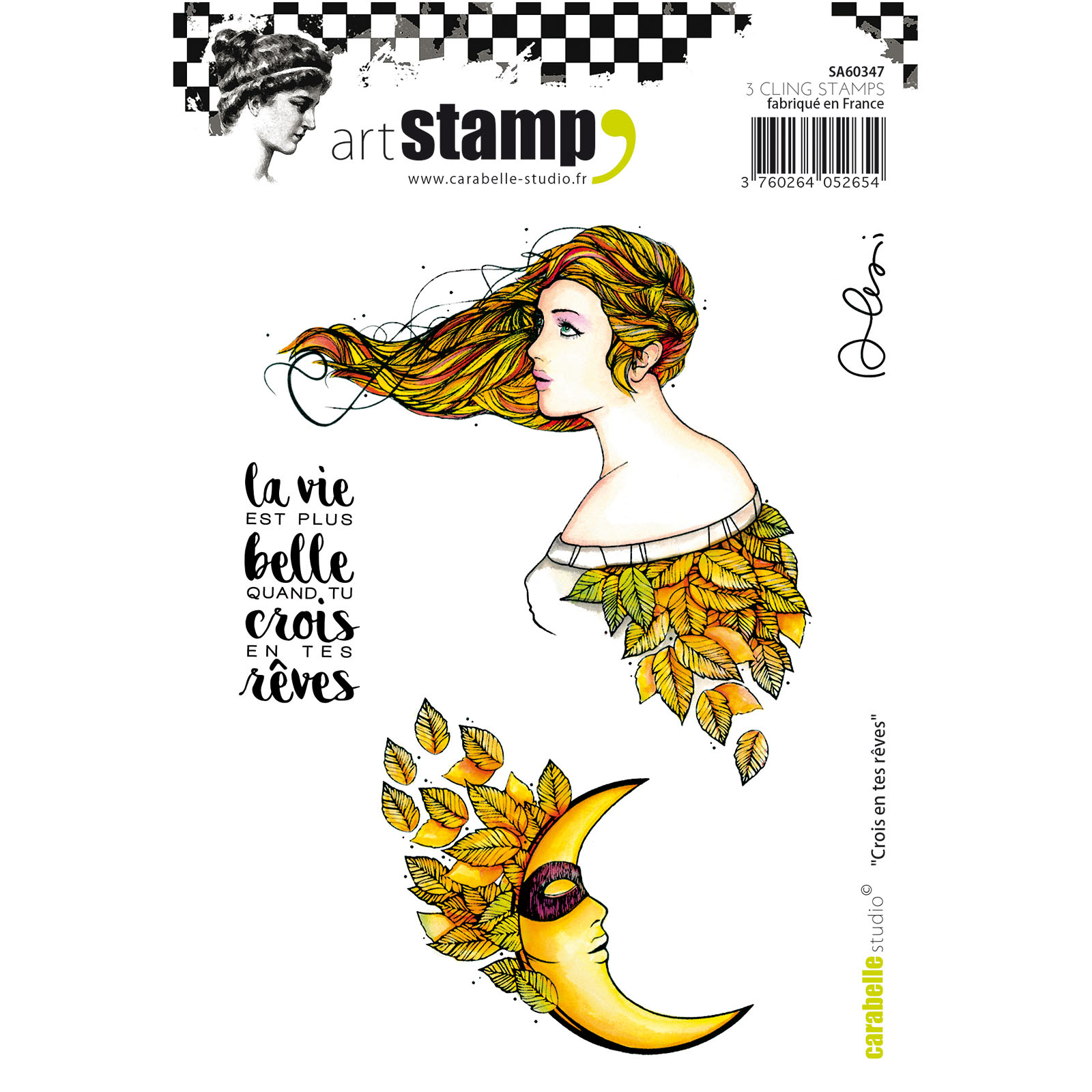 Carabelle Studio • Cling Stamp A6 Crois en Tes Reves