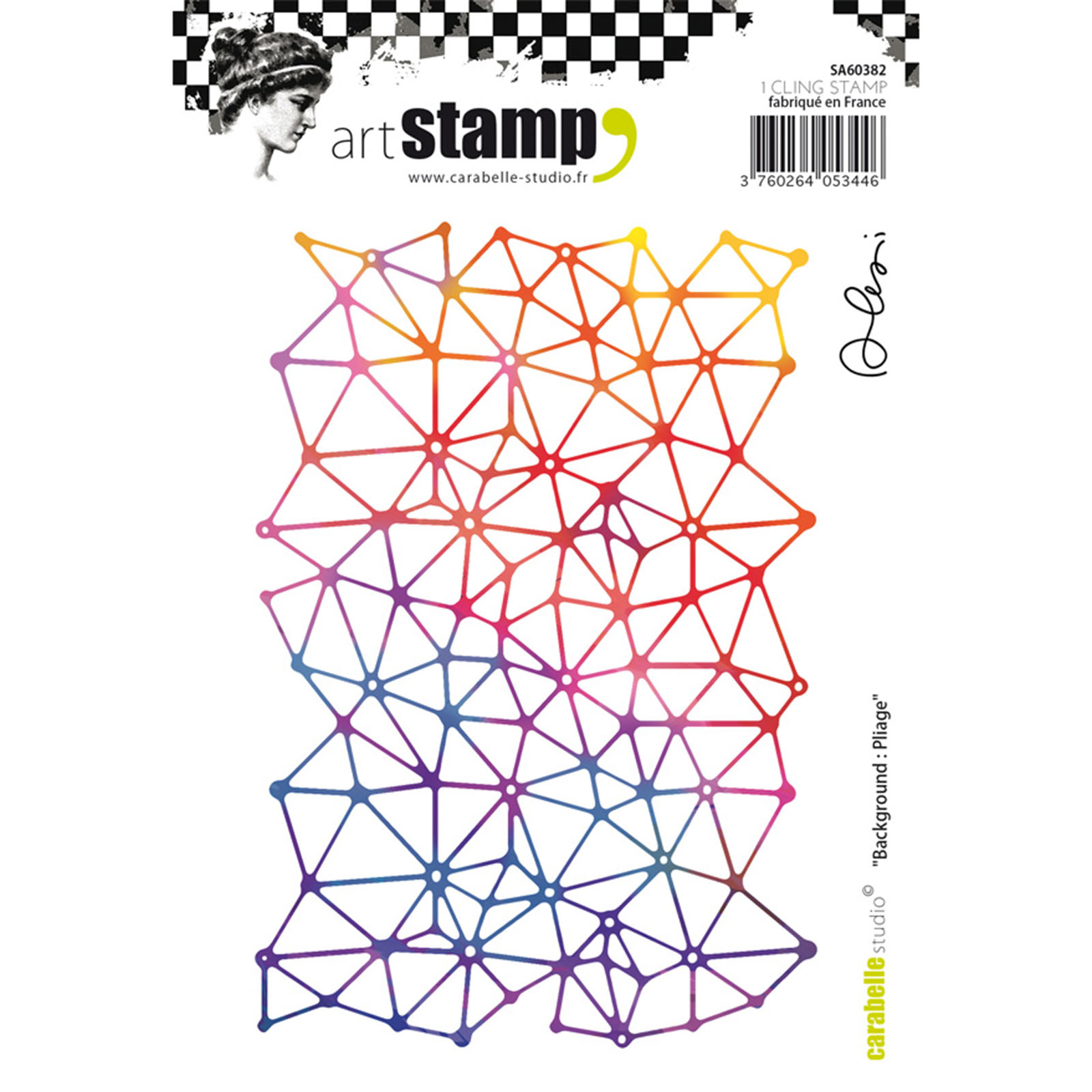 Carabelle Studio • Cling Stamp Art Stempel Set Hintergrundbild by Alexi
