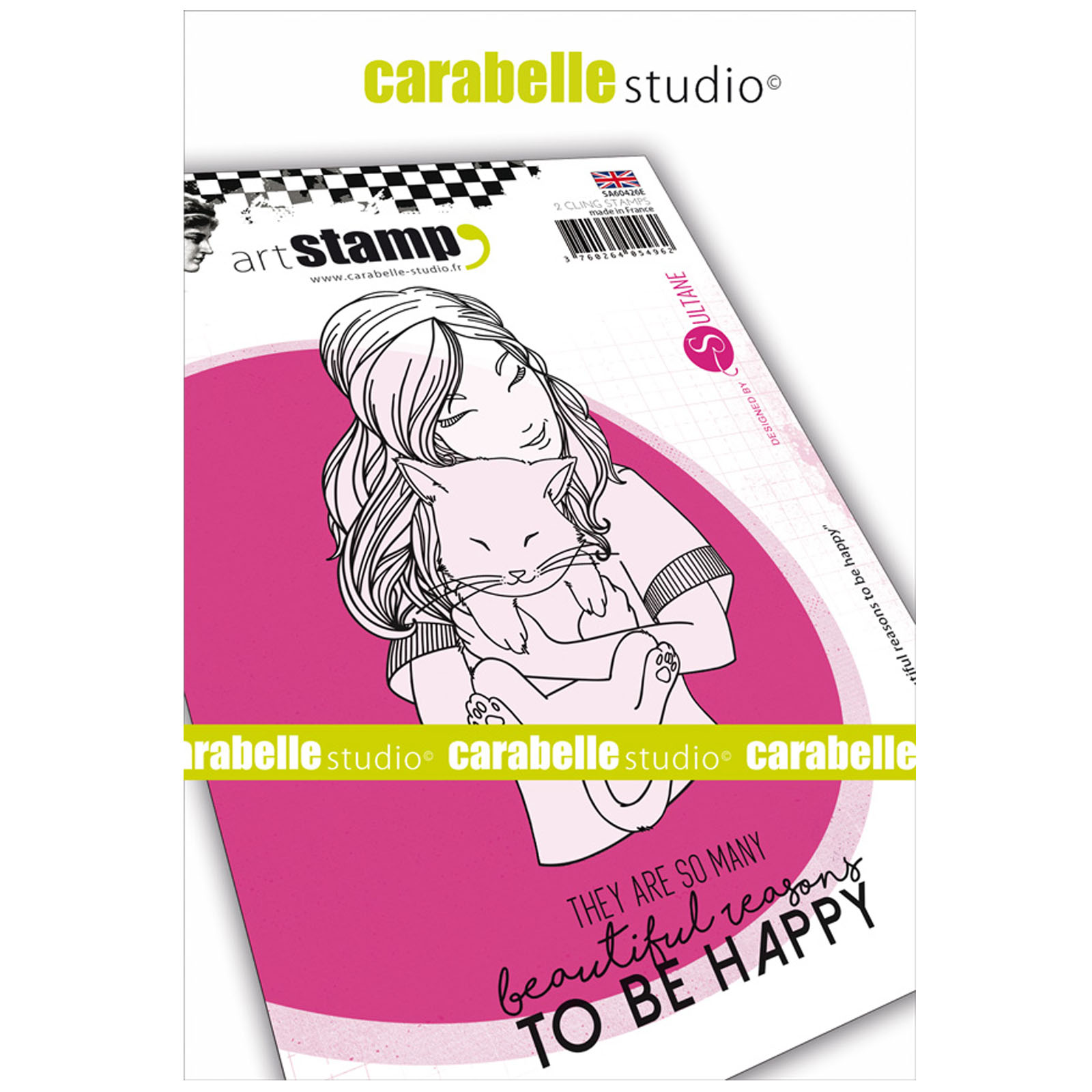 Carabelle Studio • Cling Stamp A6 Beautiful Reasons Happy