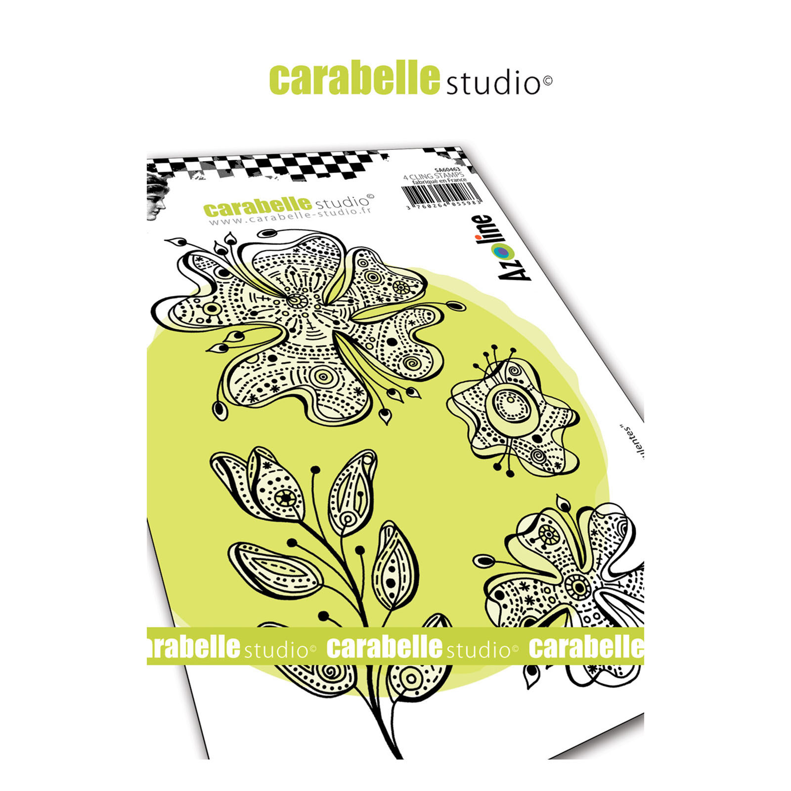 Carabelle Studio • Cling Stamp A6 Fleurs Succulentes