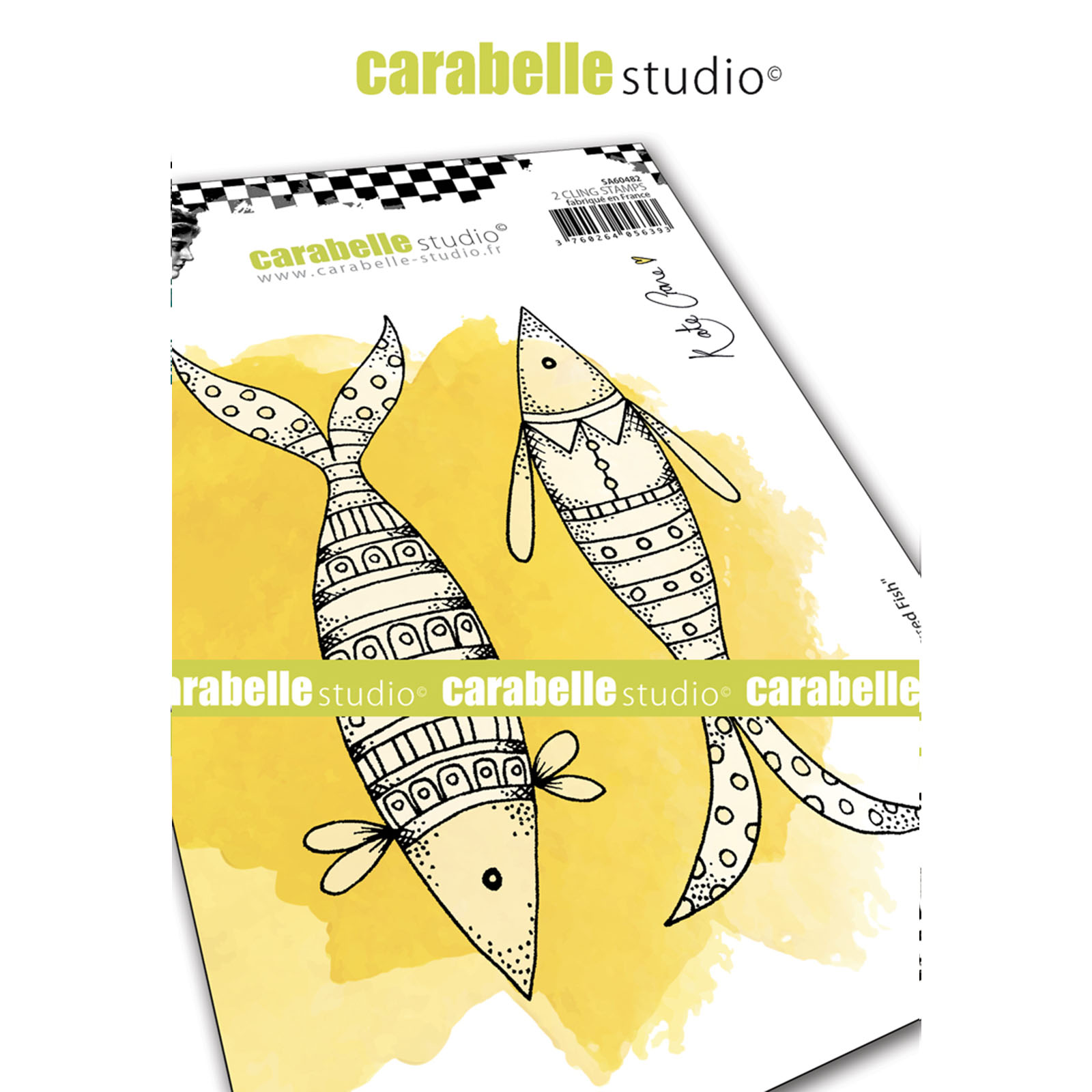 Carabelle Studio • Cling Stamp A6 Well Dressed Fish