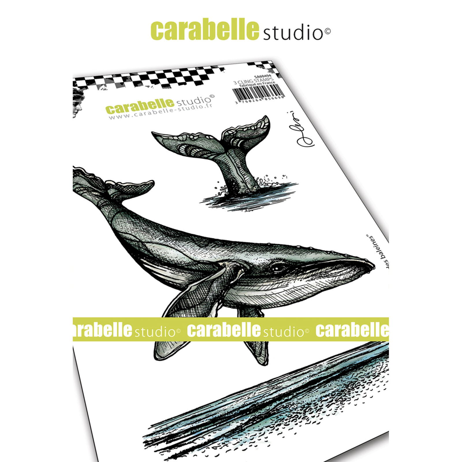 Carabelle Studio • Cling Stamp A6 Le Chant Des Baleines