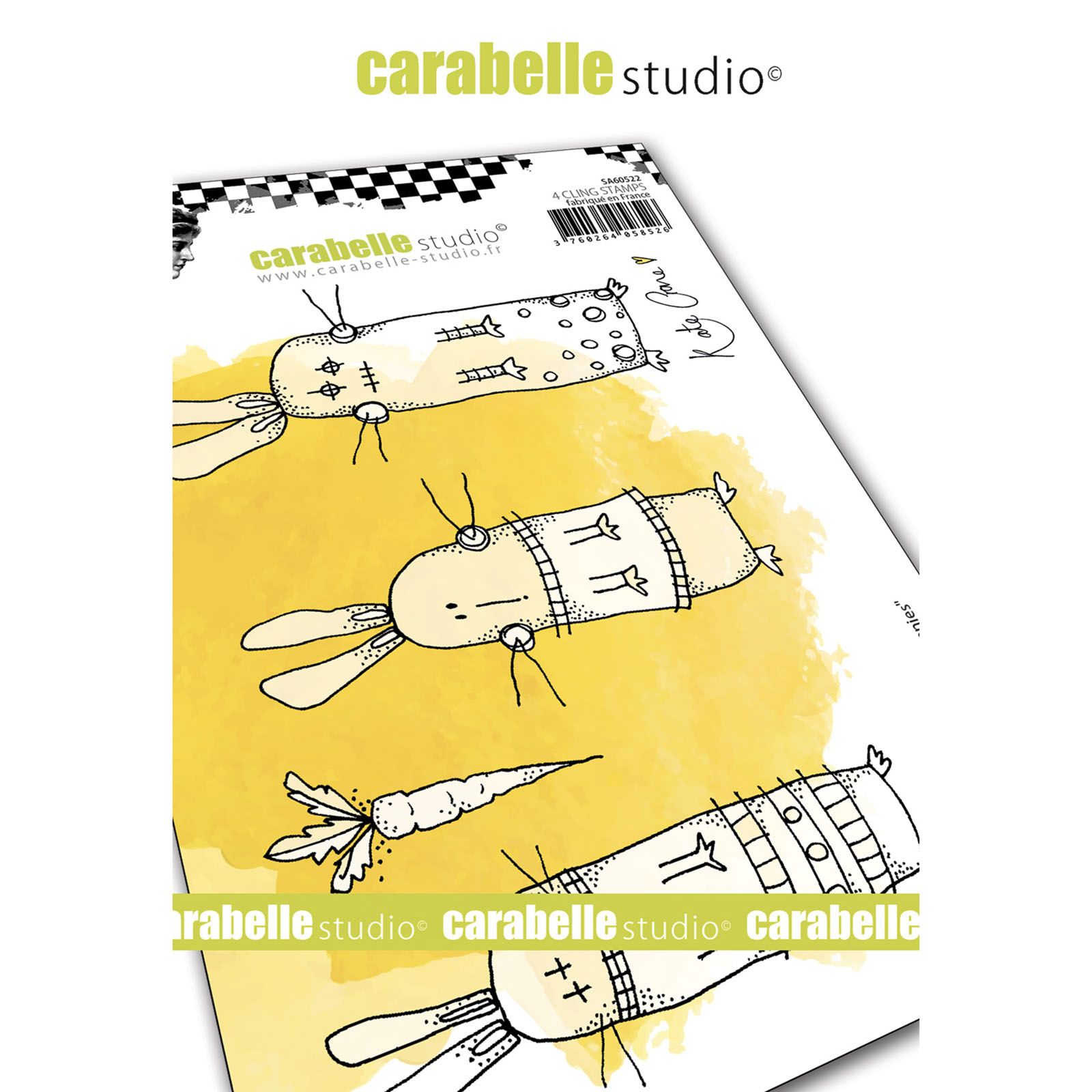 Carabelle Studio • Timbre cling Les lapins fous