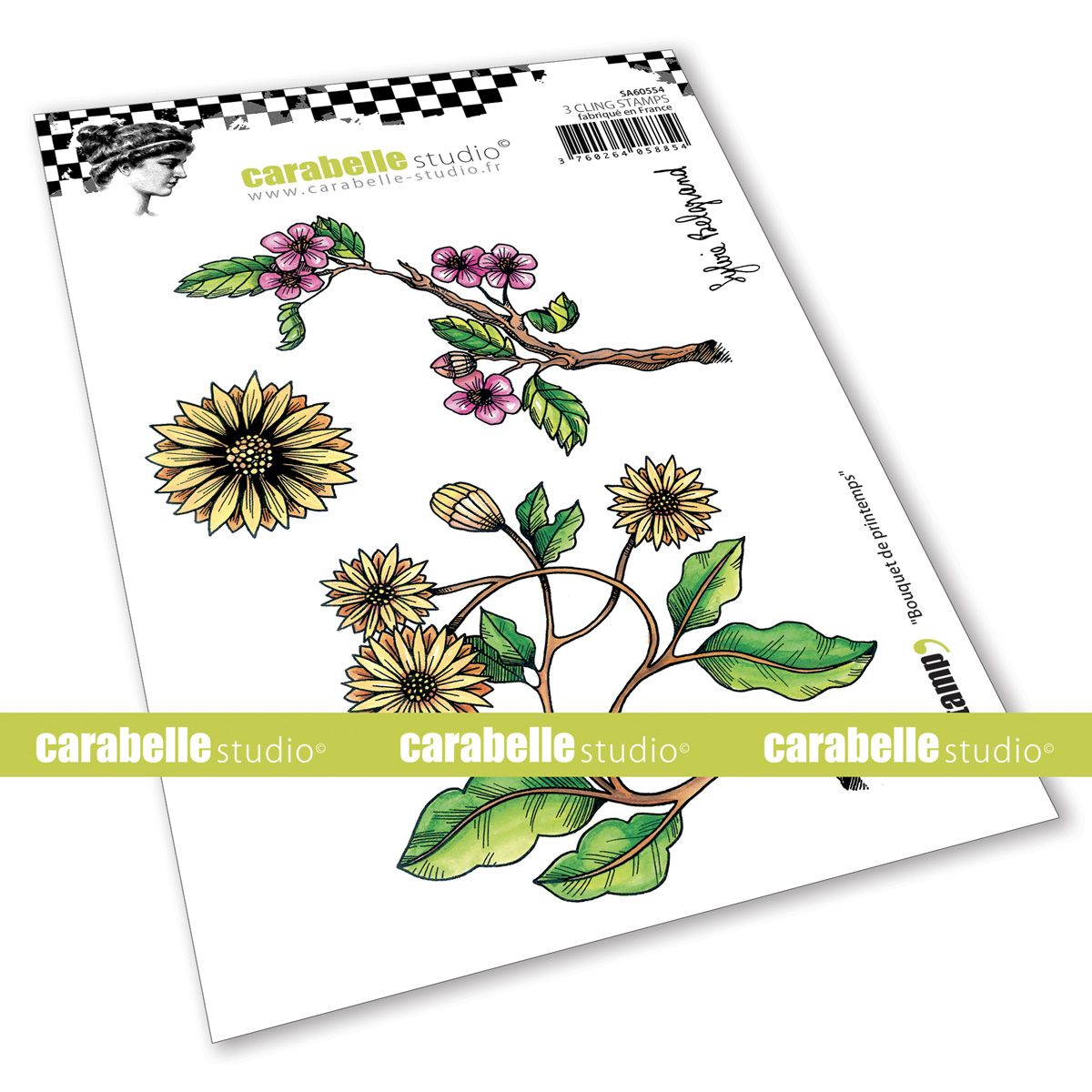 Carabelle Studio • Cling stempel A6 Bouquet de printemps