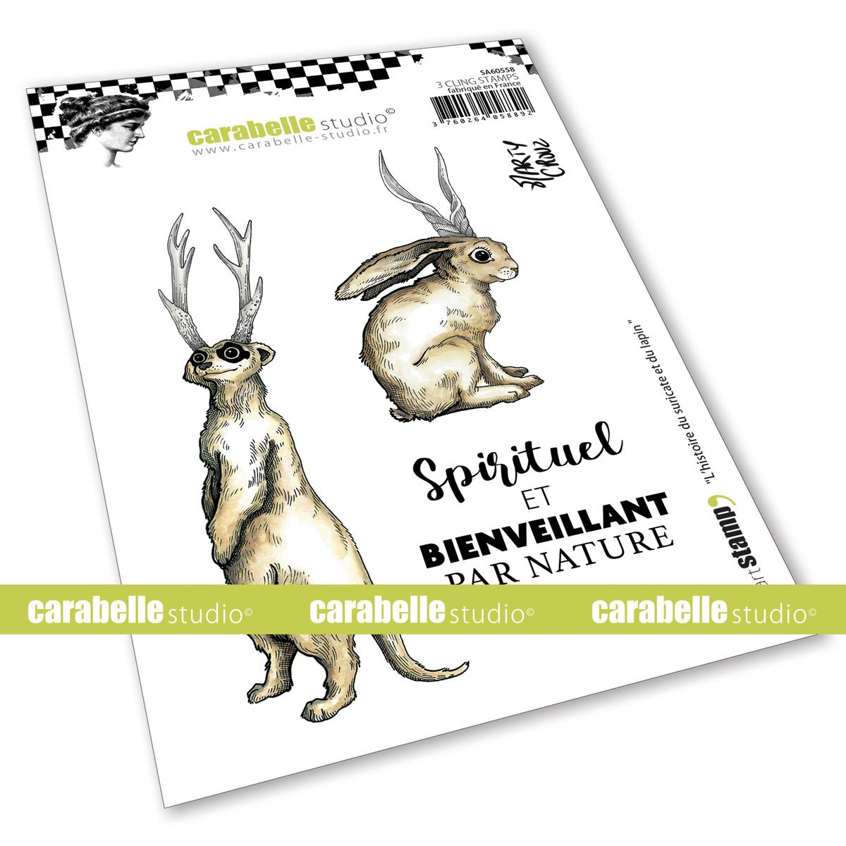 Carabelle Studio • Cling stamp A6 L'histoire du suricate et du lapin