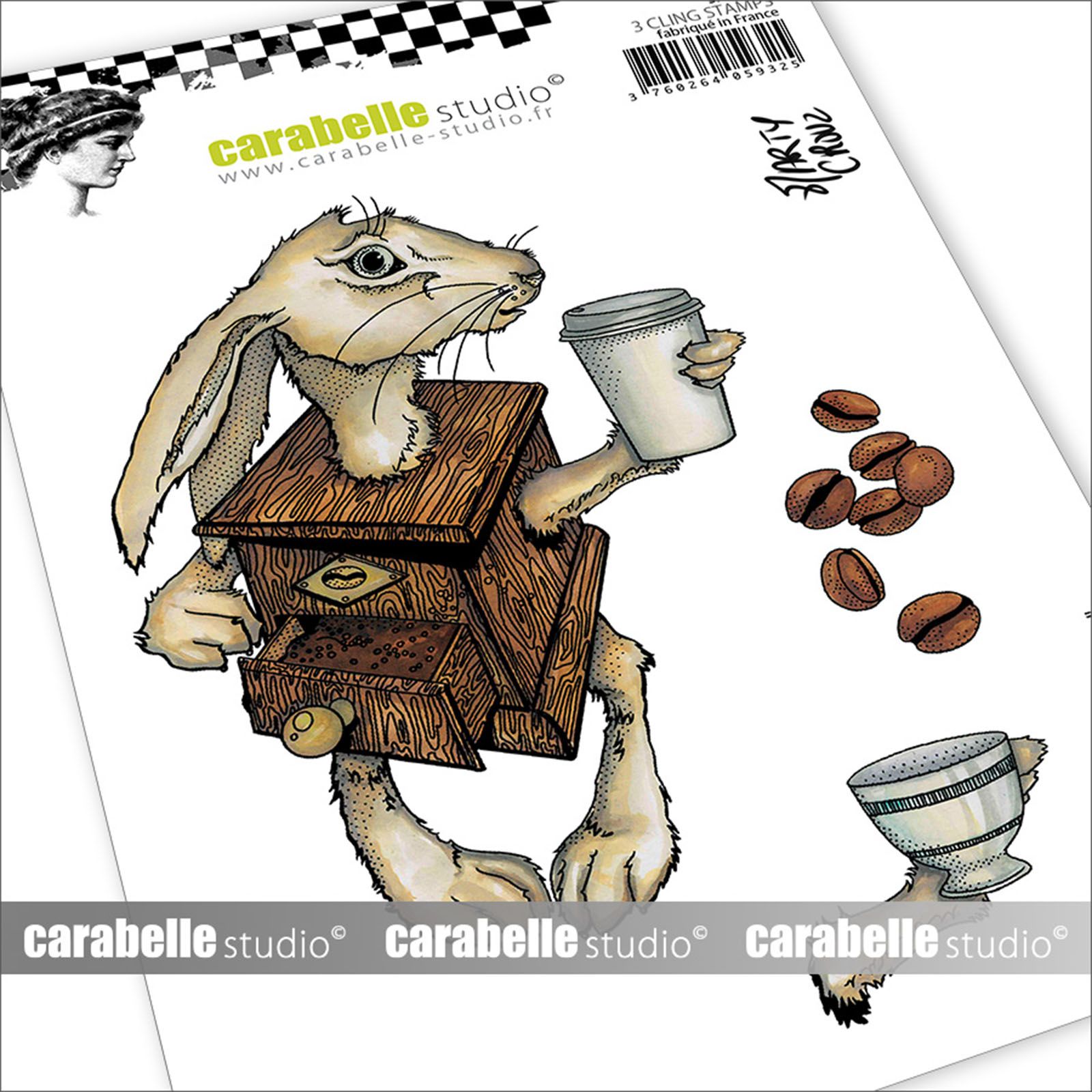 Carabelle Studio • Cling stamp A6 Caffeine