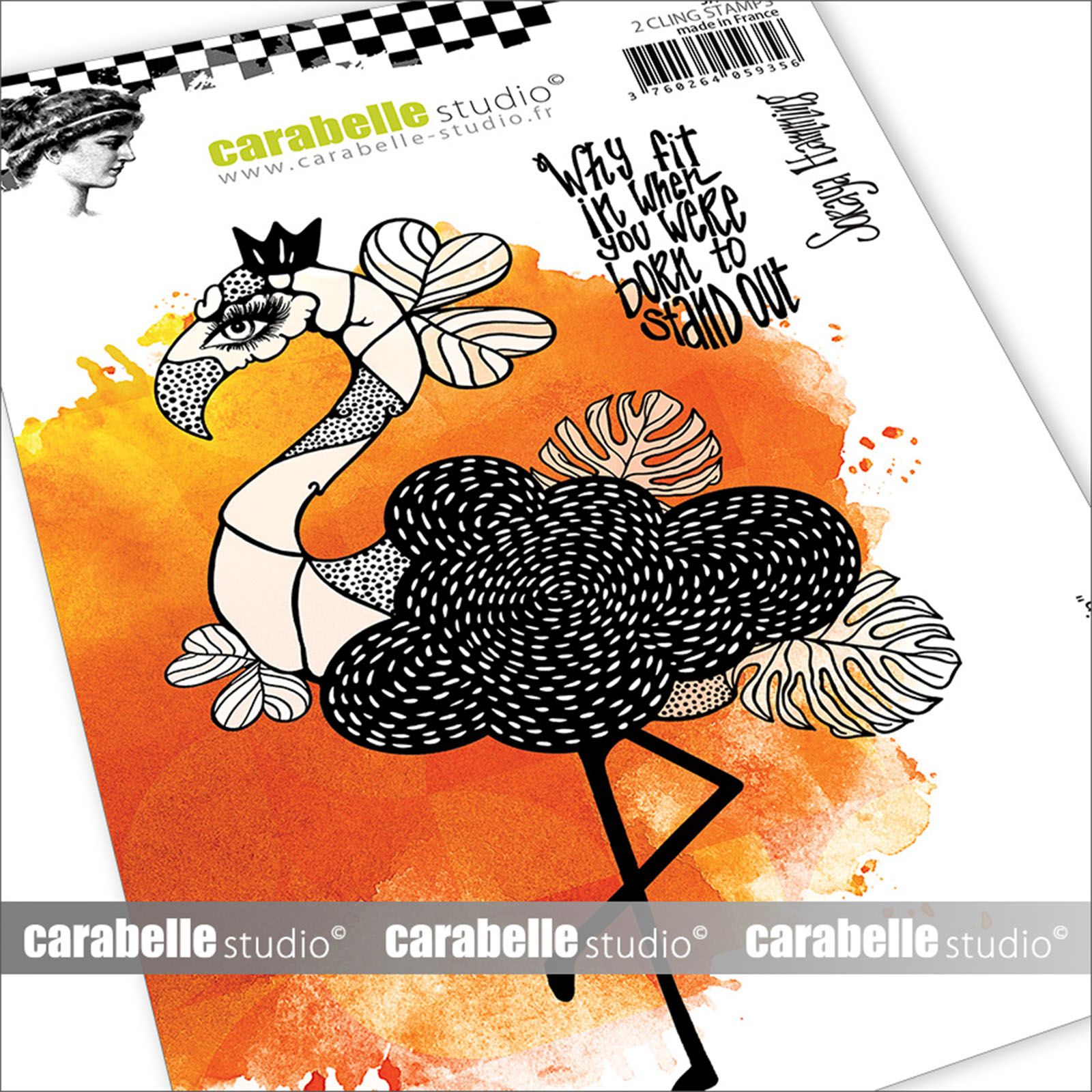 Carabelle Studio • Gummistempel A6 Why fit in 