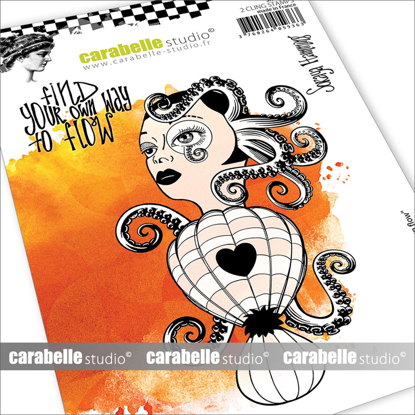 Carabelle Studio • Gummistempel A6 Your own flow 