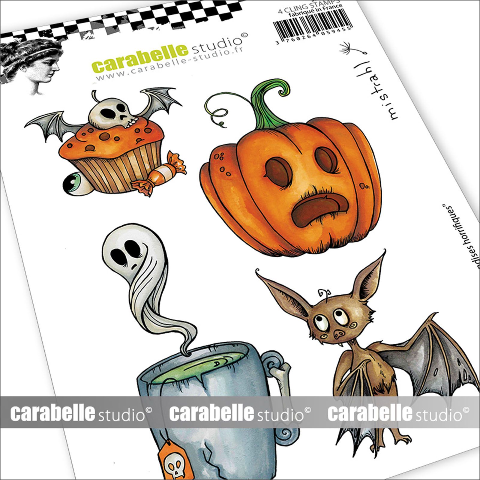 Carabelle Studio • Cling stamp A6 Horrific treats