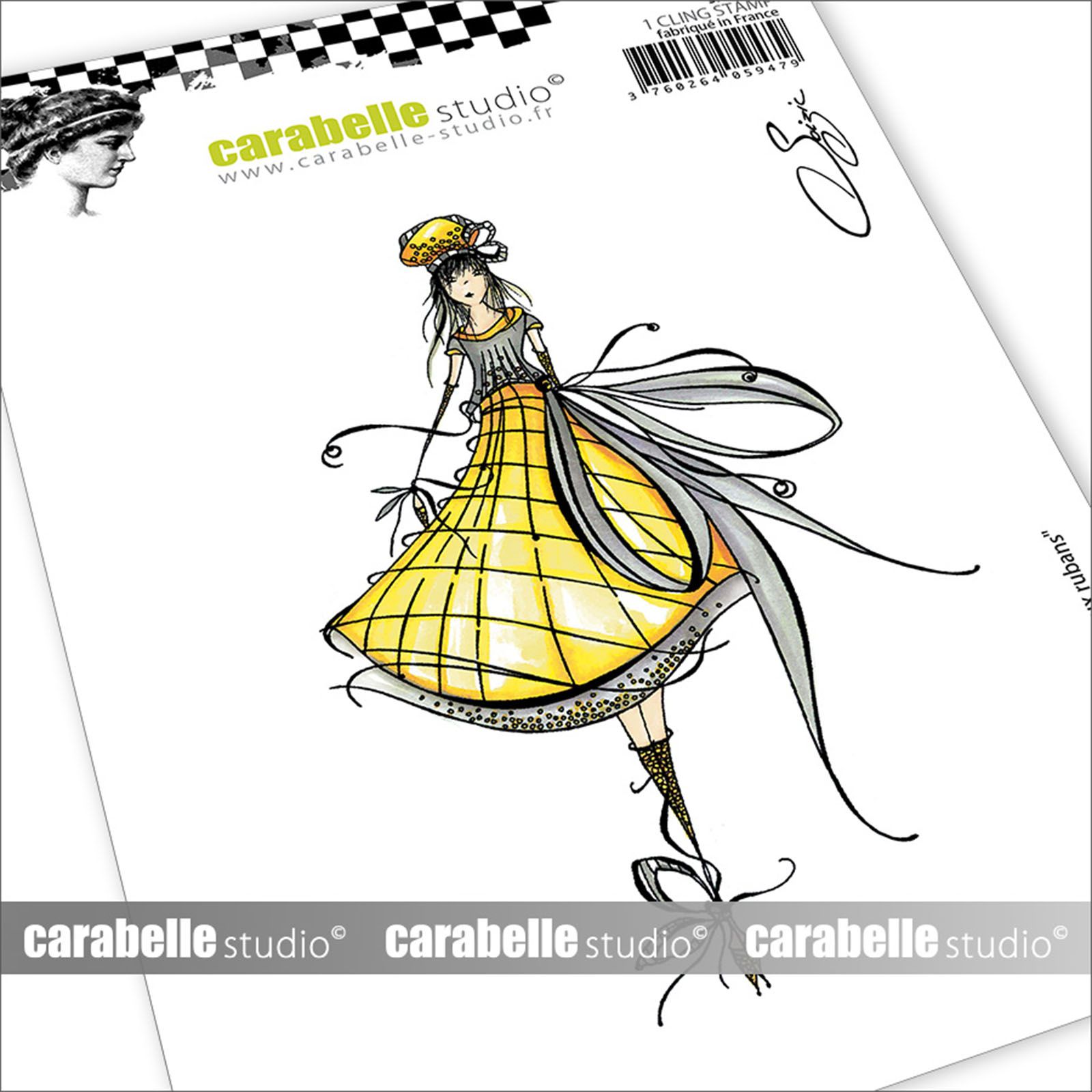 Carabelle Studio • Sellos de goma A6 The ribbon fairy