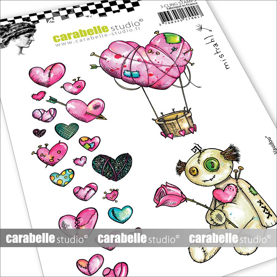 Carabelle Studio • Cling Stamp A6 Valentine Voodoo By Mistrahl