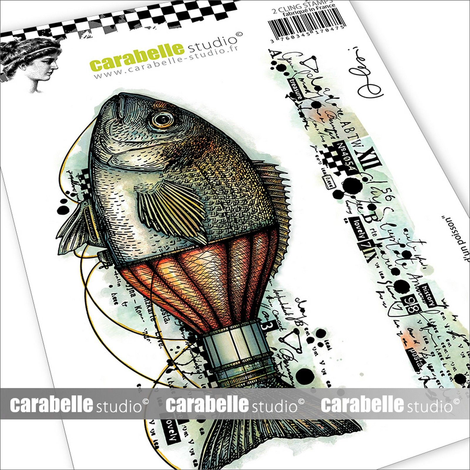Carabelle Studio • Cling Stamps L’espoir d’un poisson A6