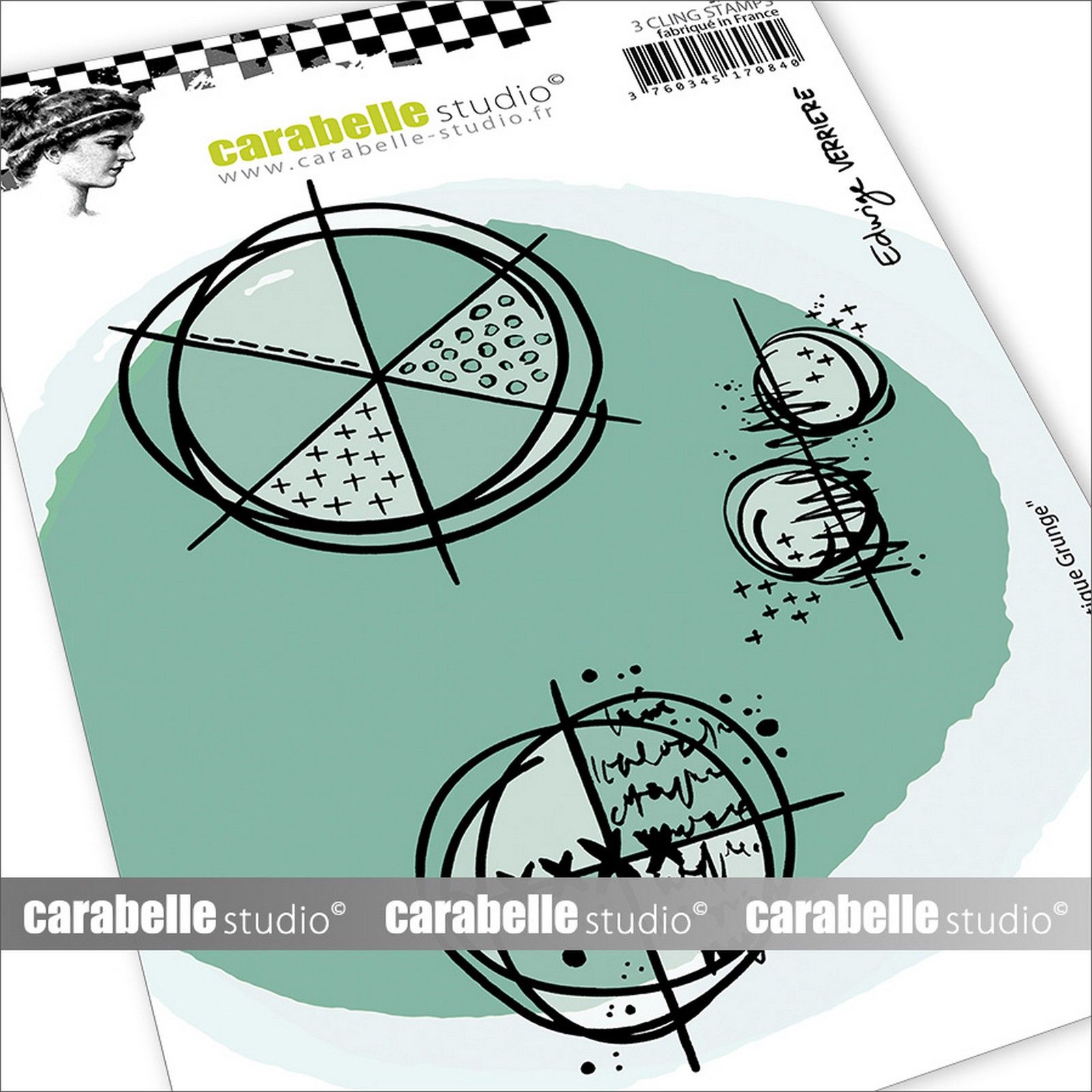 Carabelle Studio • Cling Stamp Chromatique Grunge by Edwige Verrière