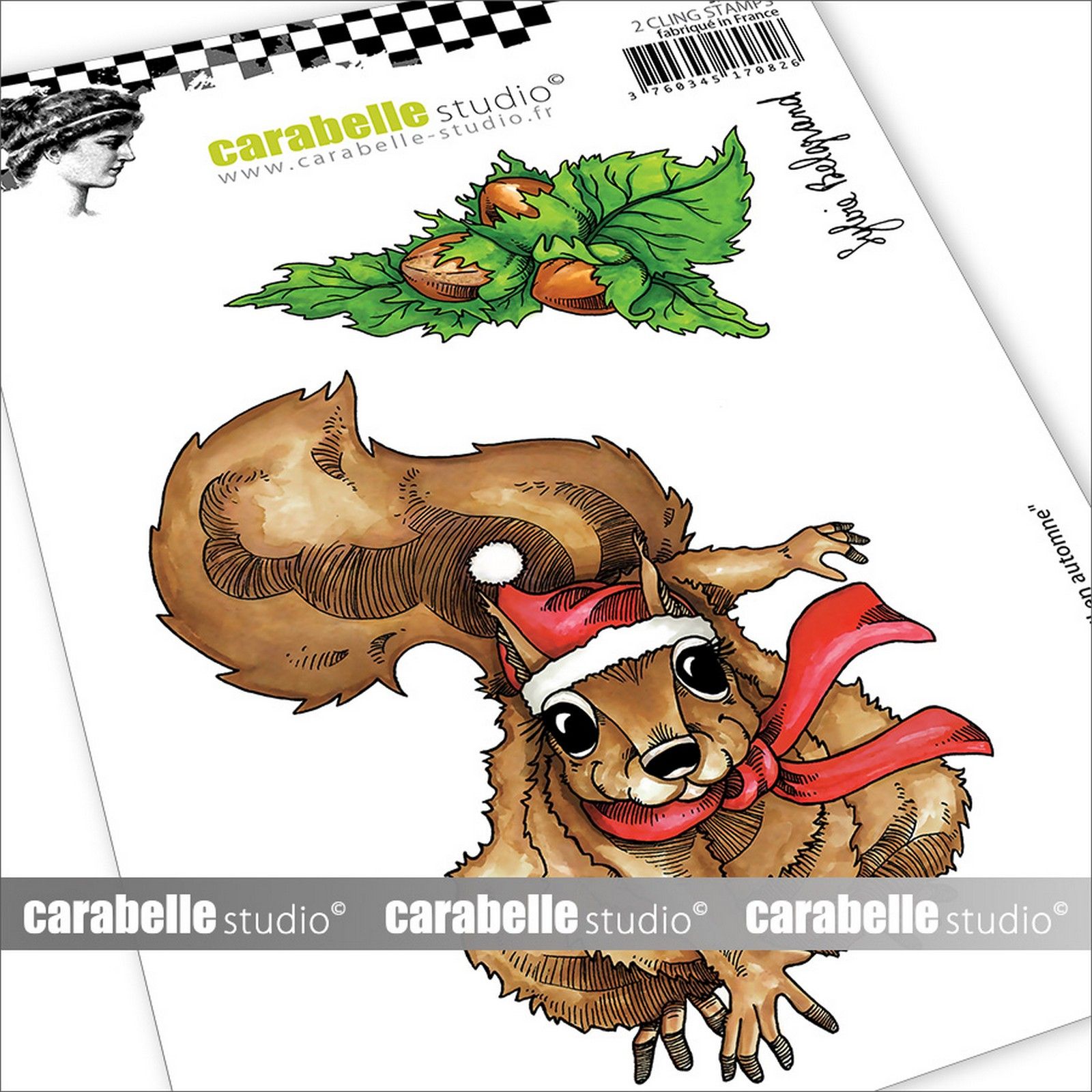 Carabelle Studio • Cling Stamp Écureuil en automne by Sylvie Belgrand