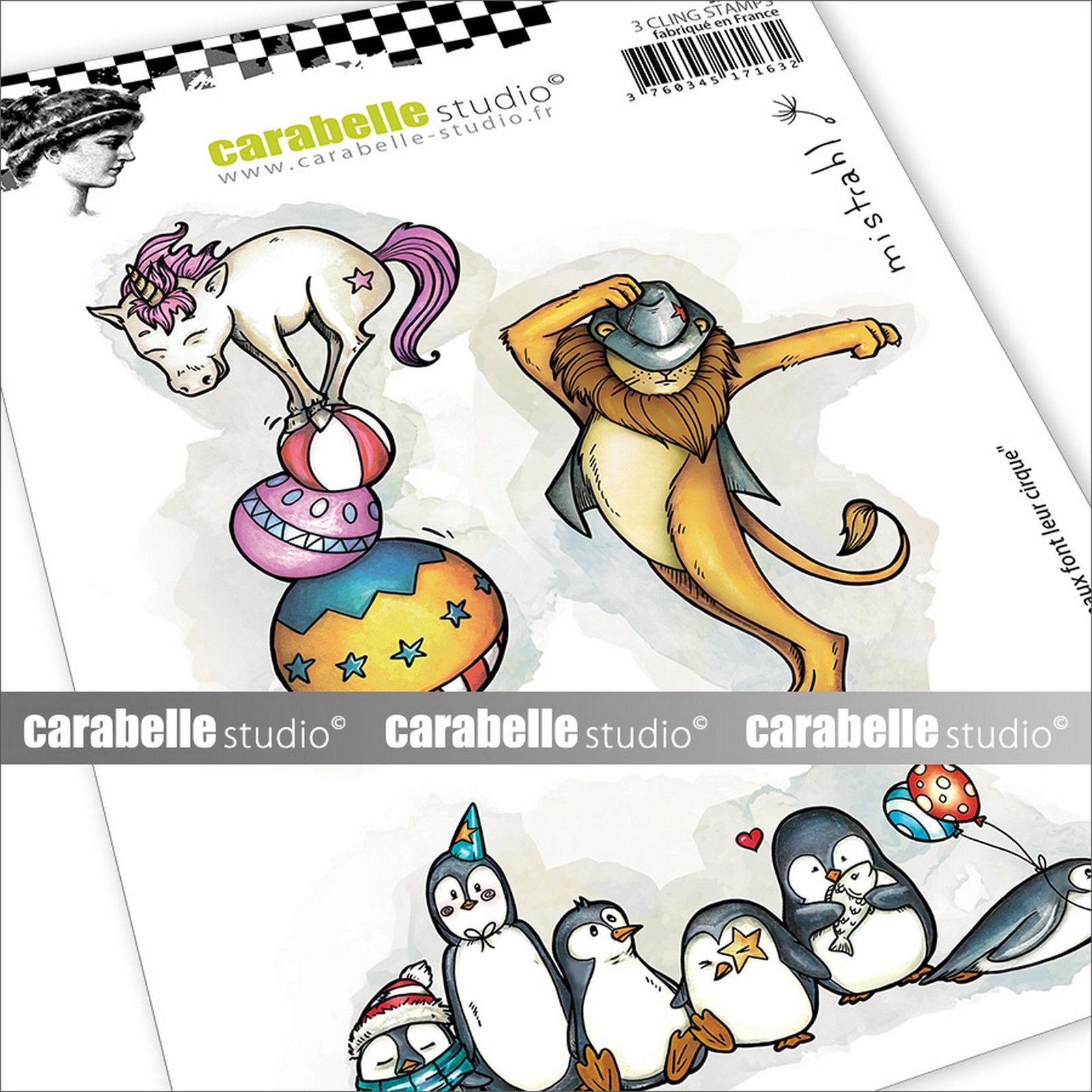 Carabelle Studio • Cling Stamp A6 Les Animaux Font Leur Cirque