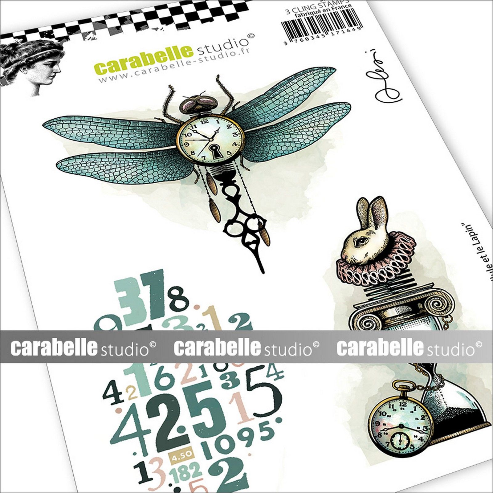 Carabelle Studio • Cling Stamp A6 La Libellule Et Le Lapin 