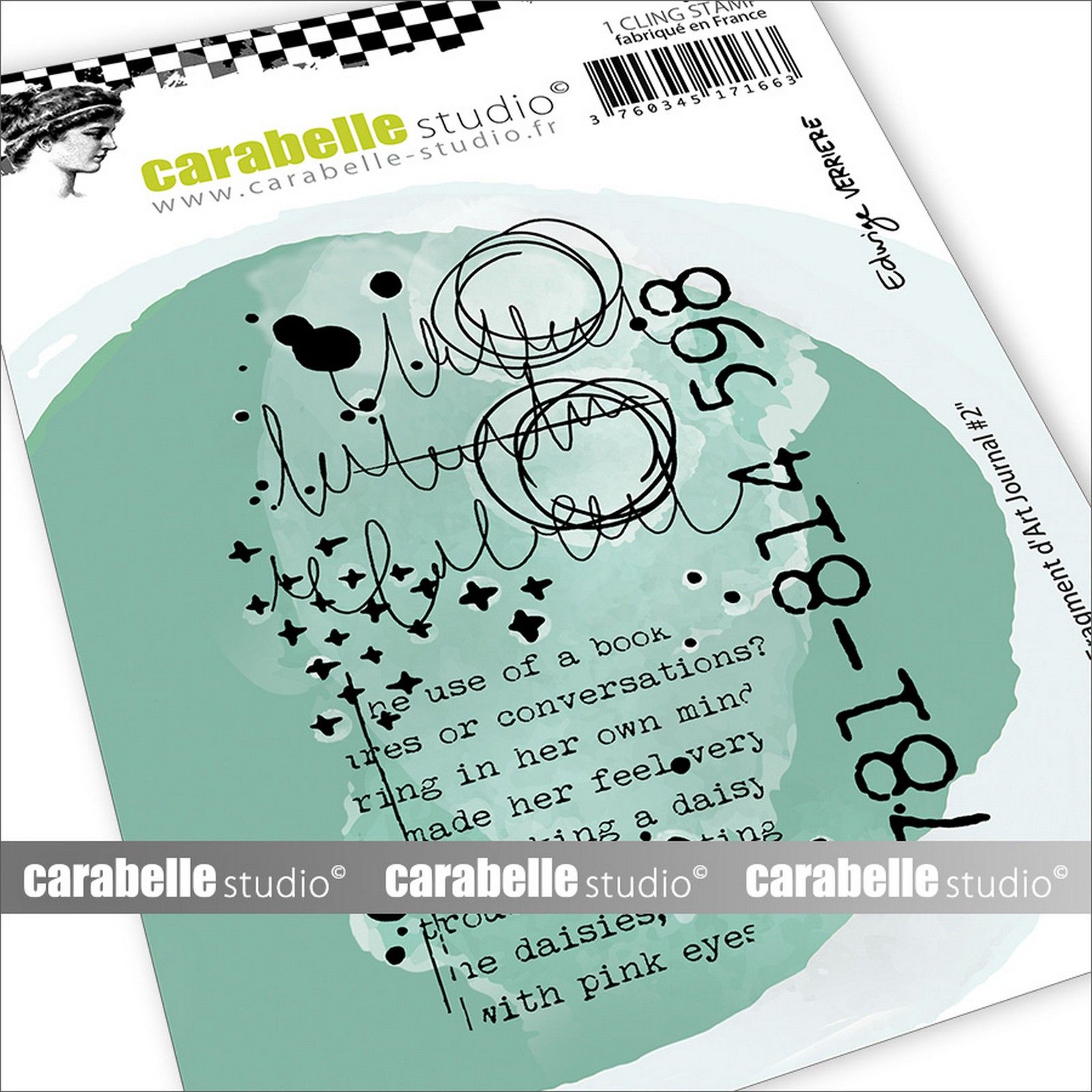 Carabelle Studio • Cling Stamp A7 Fragment D'Art Journal #2 