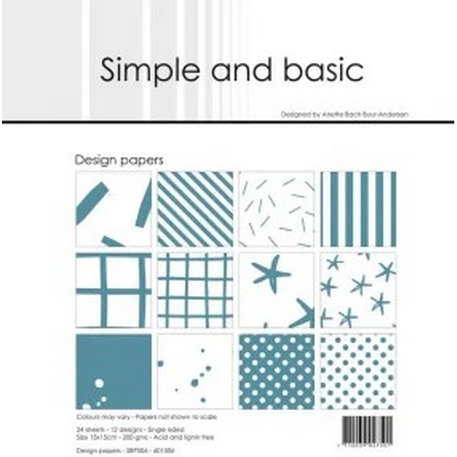 Nellie's Choice • Simple And Basic Design Papers Aqua