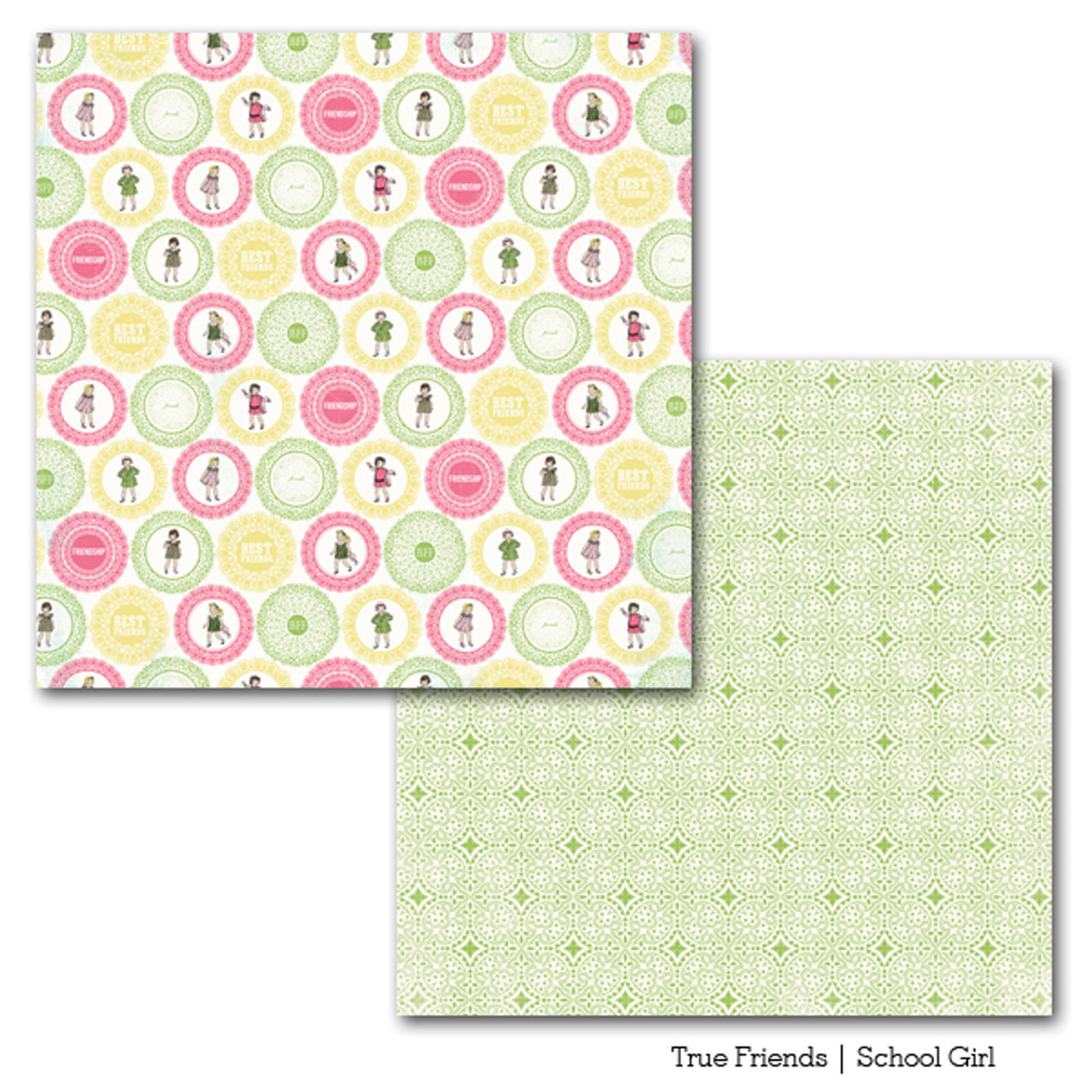 Carta Bella • Double sided paper 30,5x30,5cm 1pcs school girl