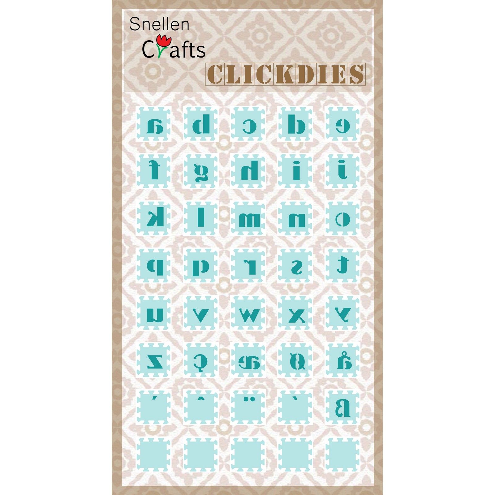 Nellie's Choice • Snellen Crafts Click Dies Alphabet Kleine Letter