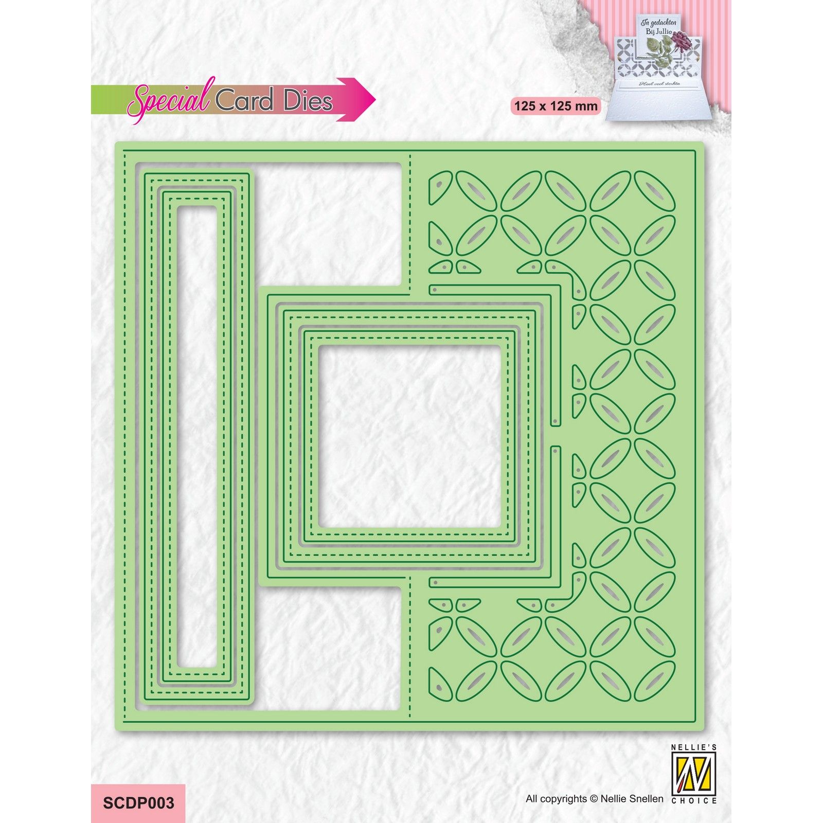 Nellie's Choice • Special Card Dies Special Card Die: Easelcard Dies Flower-2