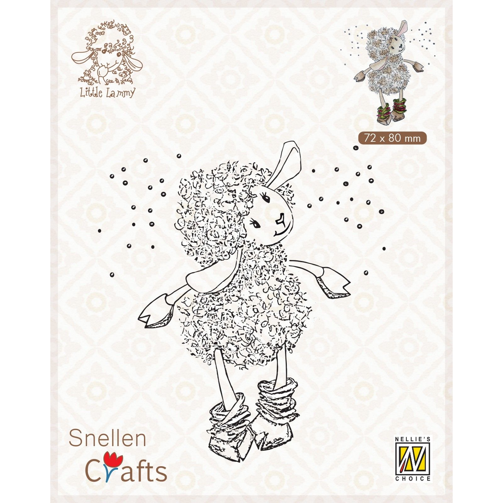 Nellie's Choice • Little Lammy Clear Stamp It's Snowing