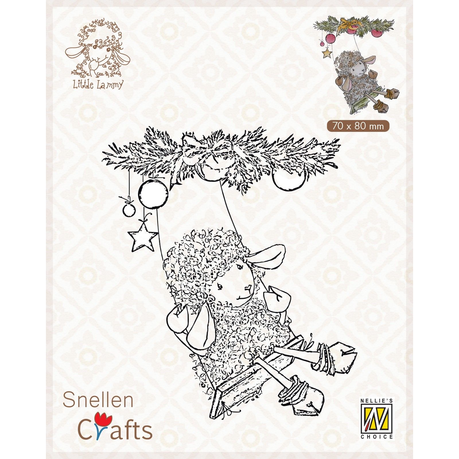 Nellie's Choice • Snellen Crafts Clear Stamp Christmas Swing