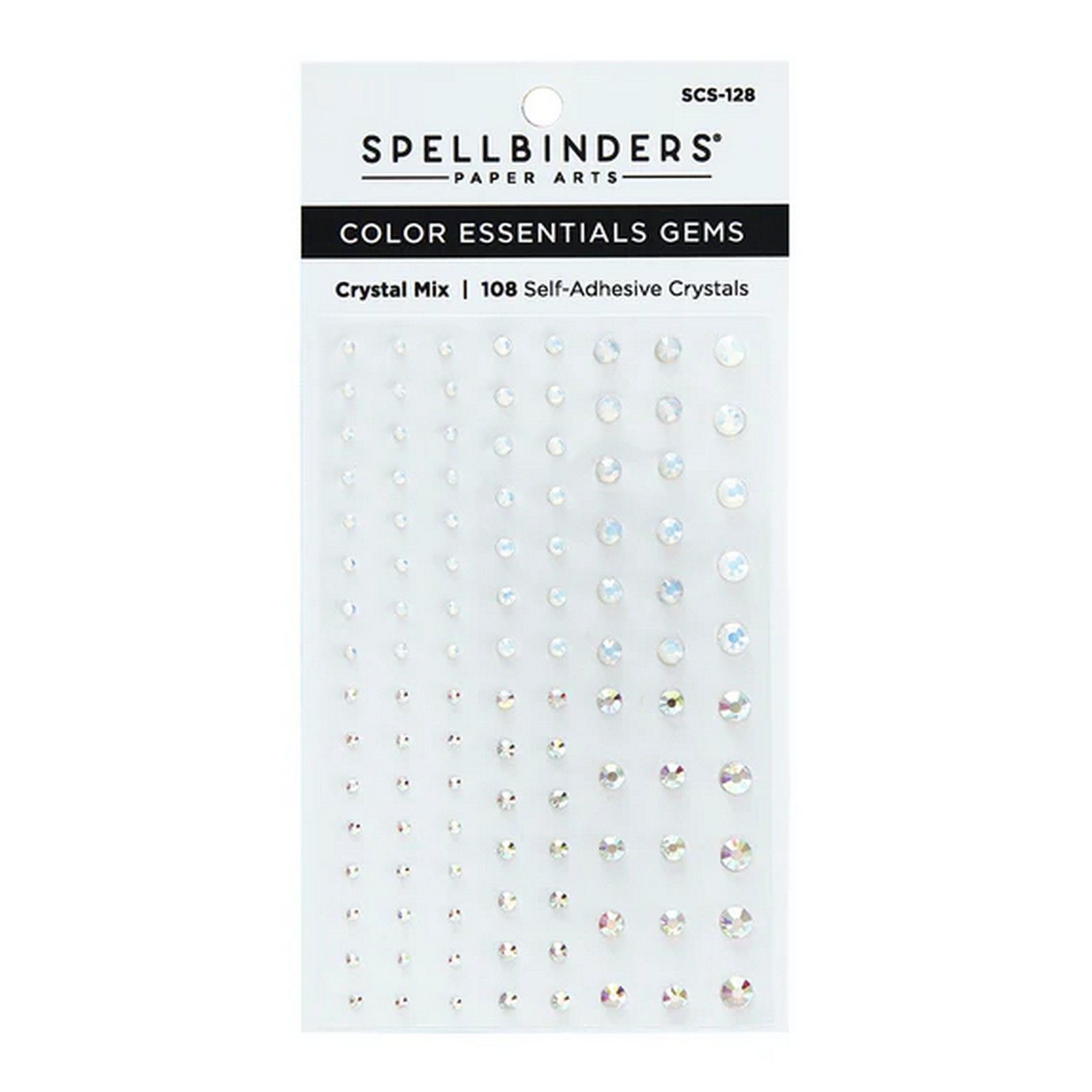 Spellbinders • Strass Adesivi Ø2-5mm Crystal Mix 108pz